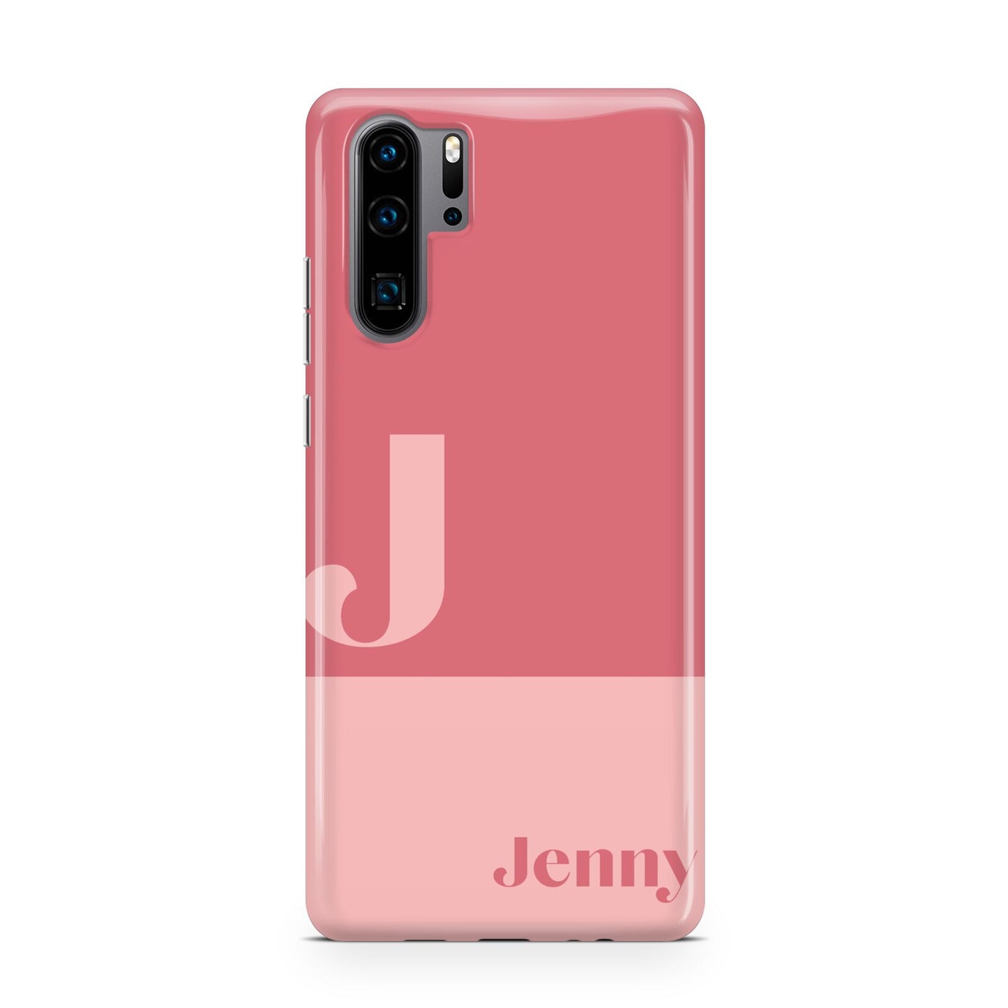 Contrast Personalised Pink Huawei P30 Pro Phone Case