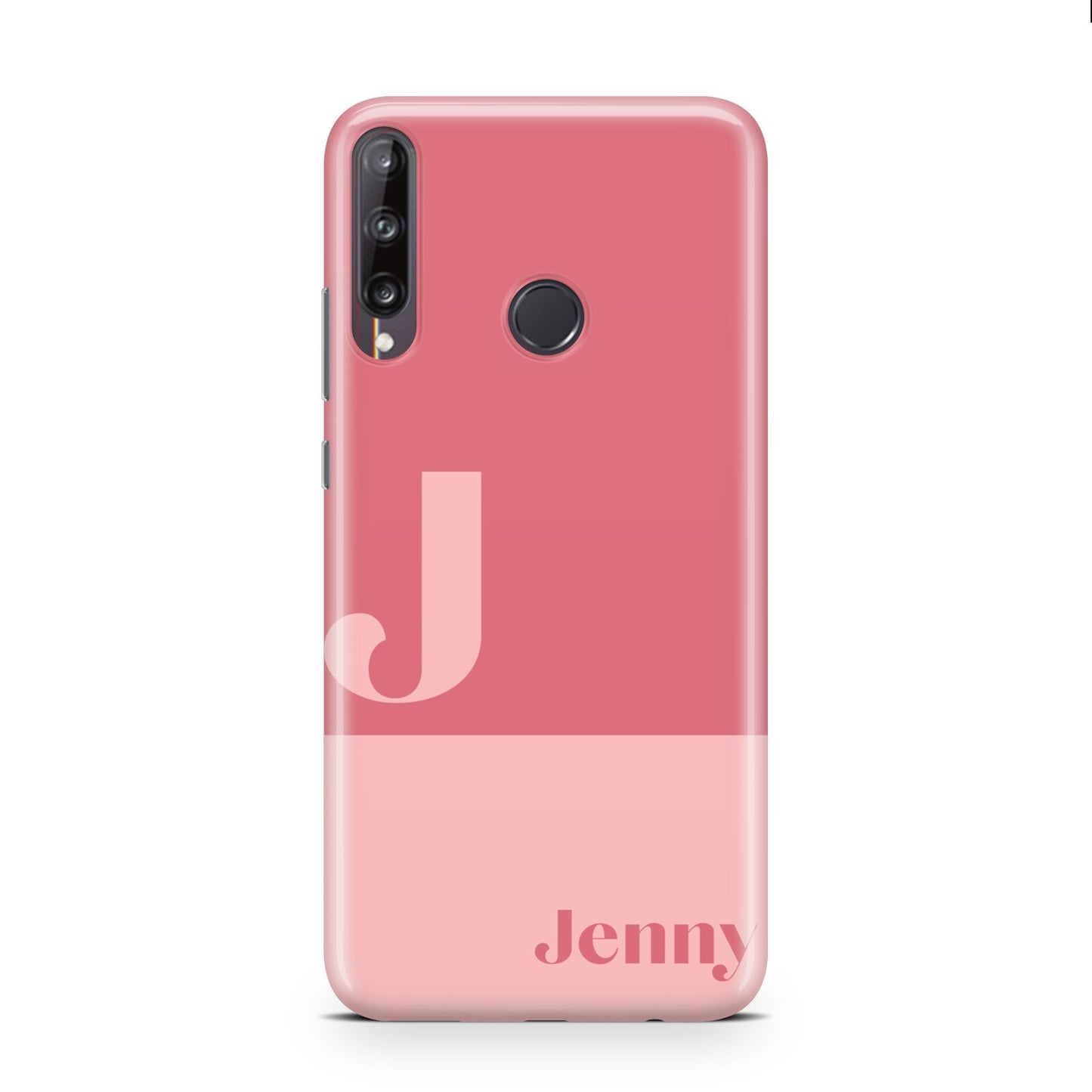 Contrast Personalised Pink Huawei P40 Lite E Phone Case