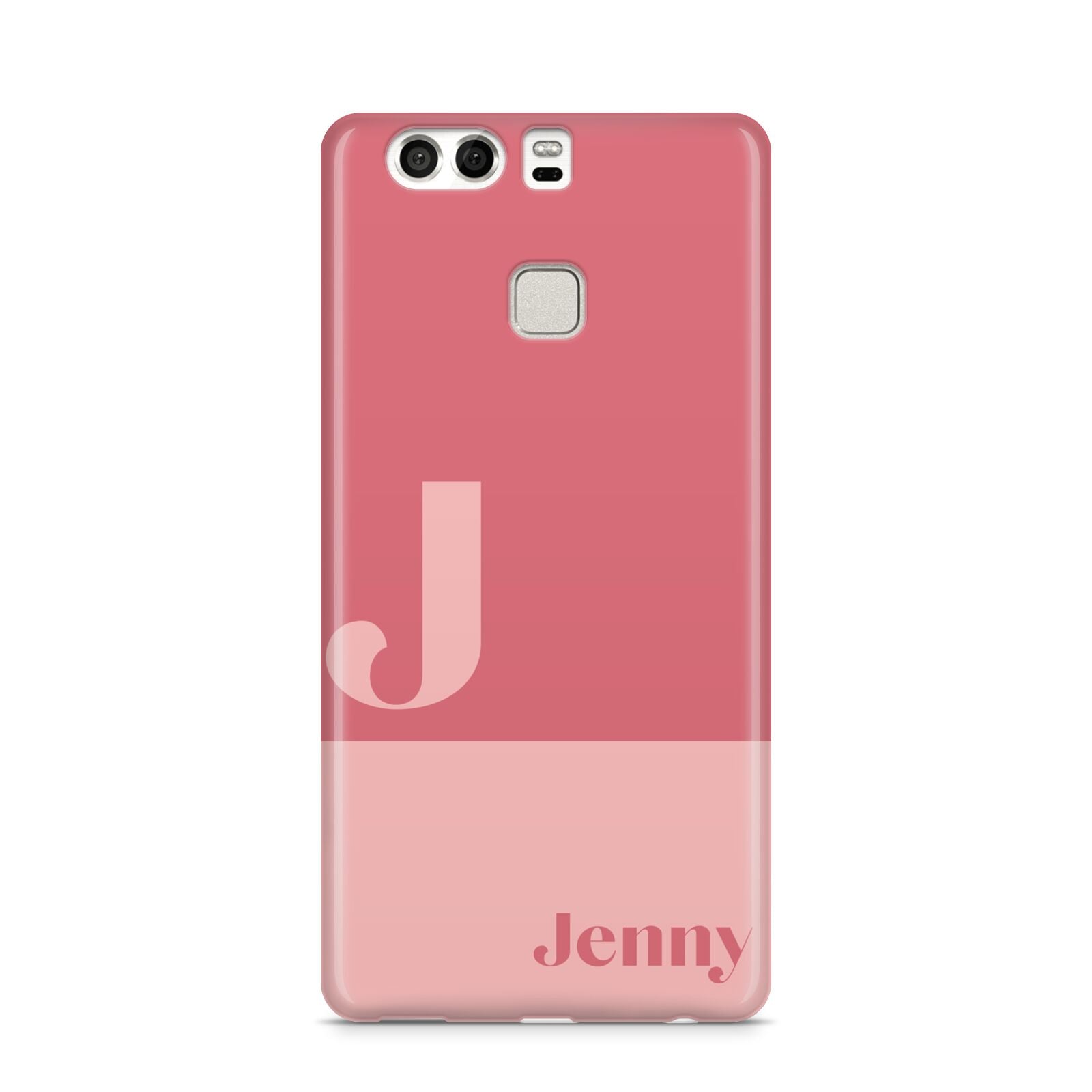 Contrast Personalised Pink Huawei P9 Case