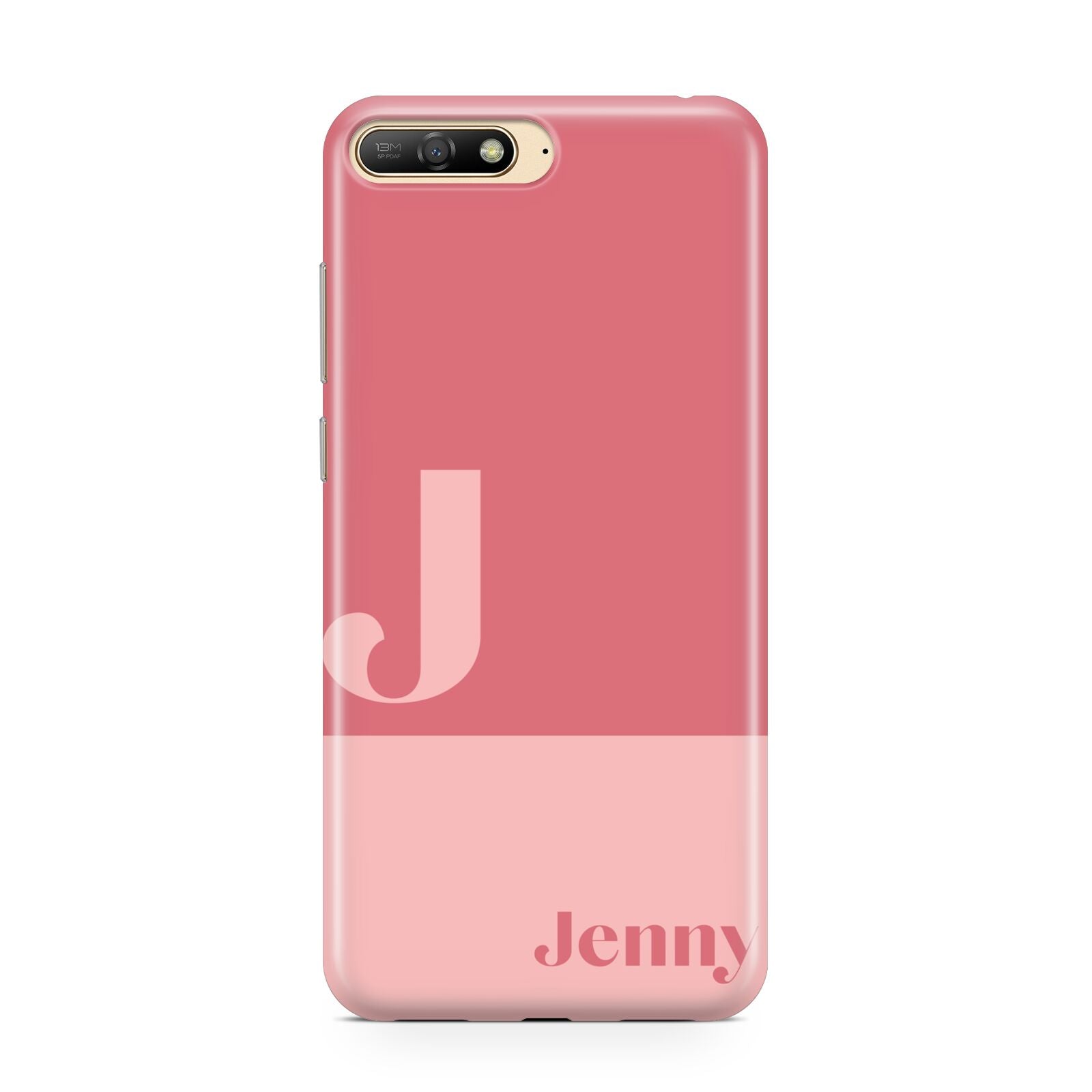 Contrast Personalised Pink Huawei Y6 2018