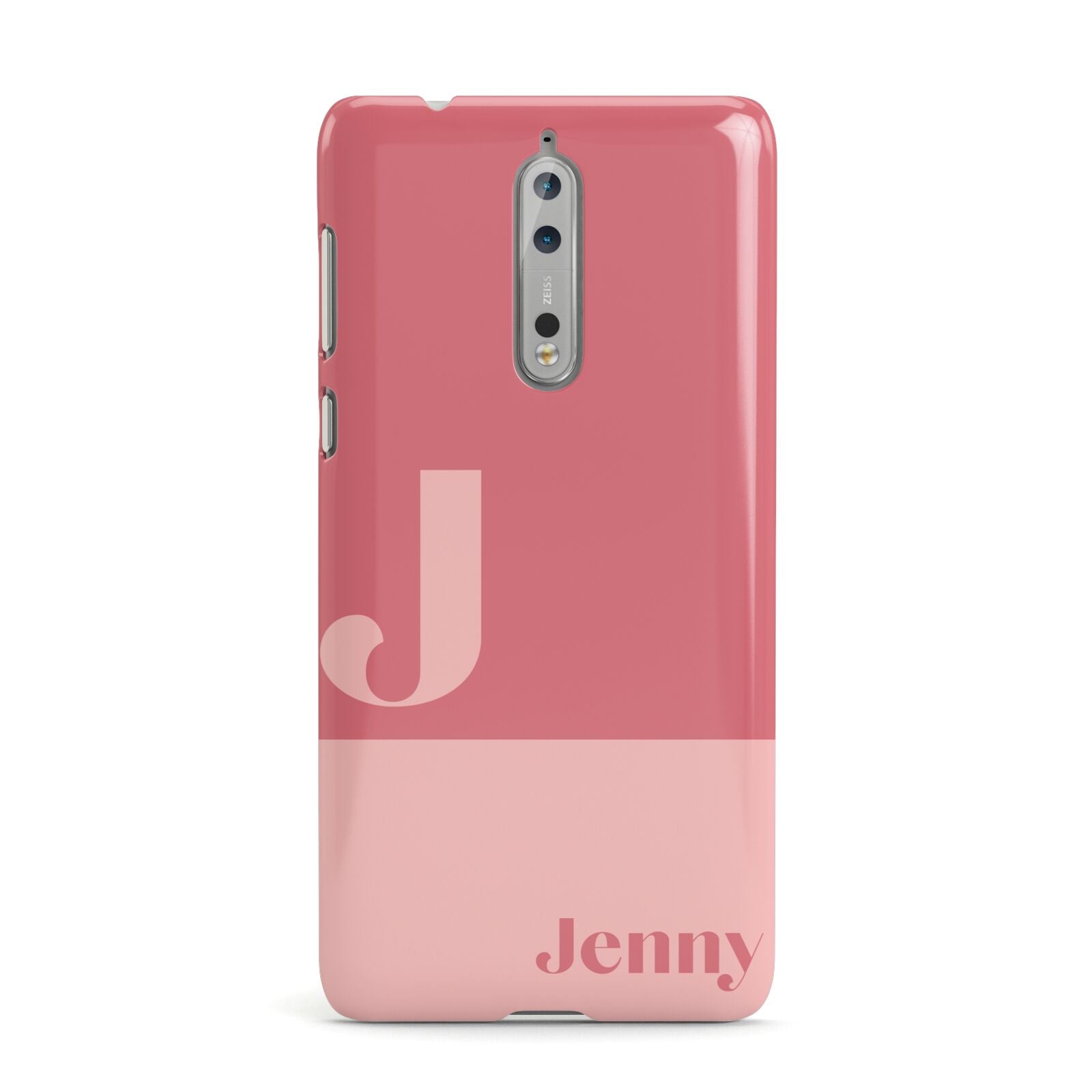 Contrast Personalised Pink Nokia Case