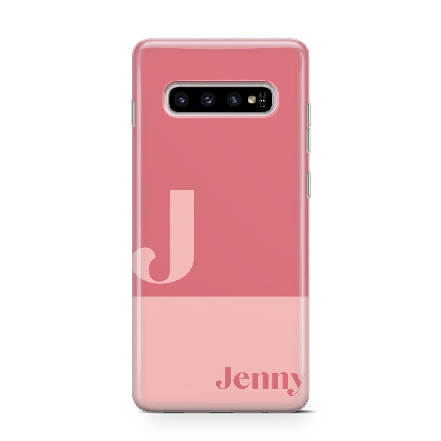 Contrast Personalised Pink Protective Samsung Galaxy Case