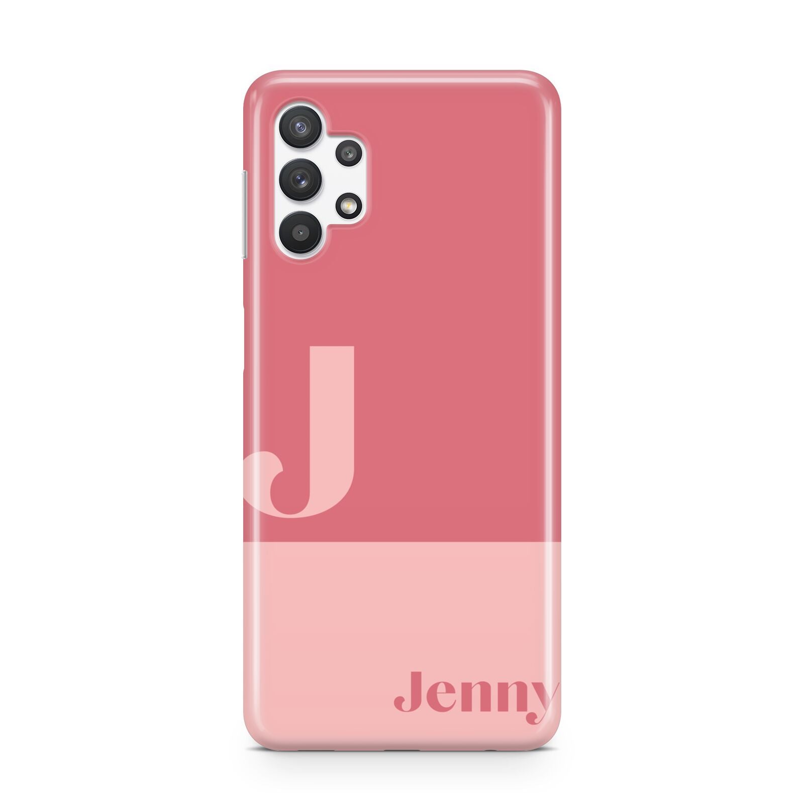 Contrast Personalised Pink Samsung A32 5G Case