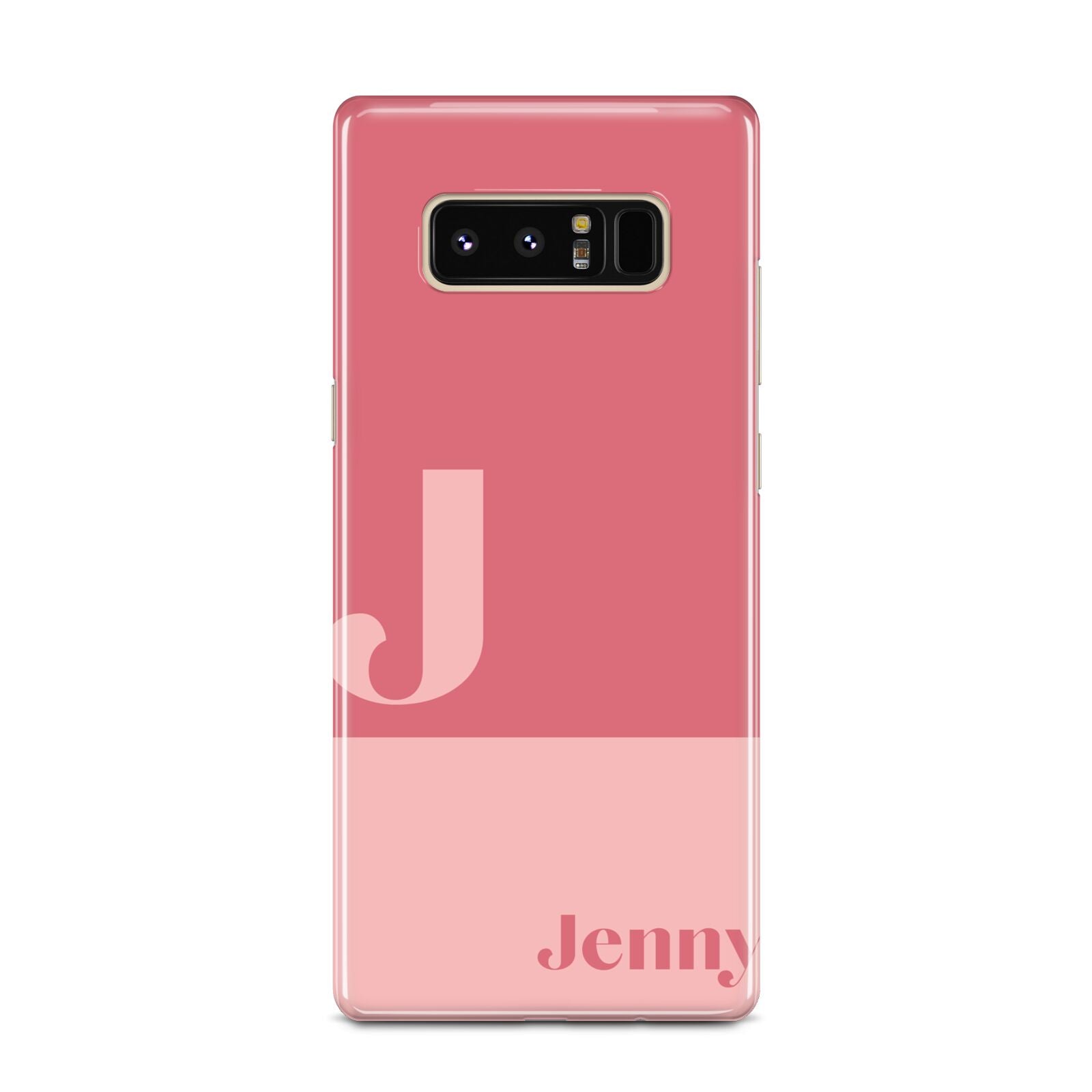 Contrast Personalised Pink Samsung Galaxy Note 8 Case