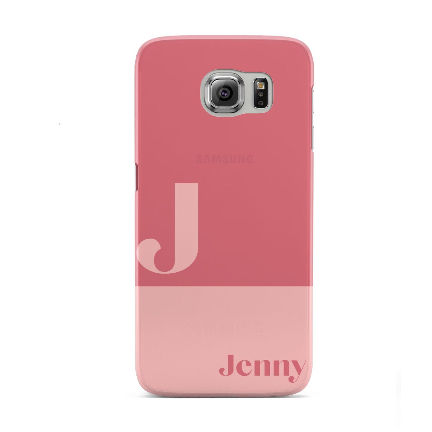 Contrast Personalised Pink Samsung Galaxy S6 Case