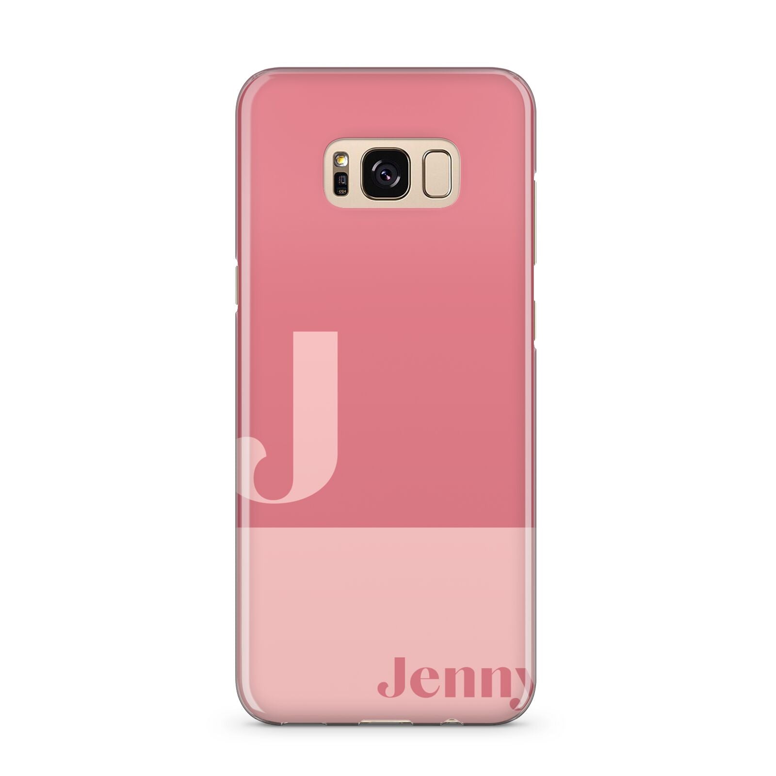 Contrast Personalised Pink Samsung Galaxy S8 Plus Case