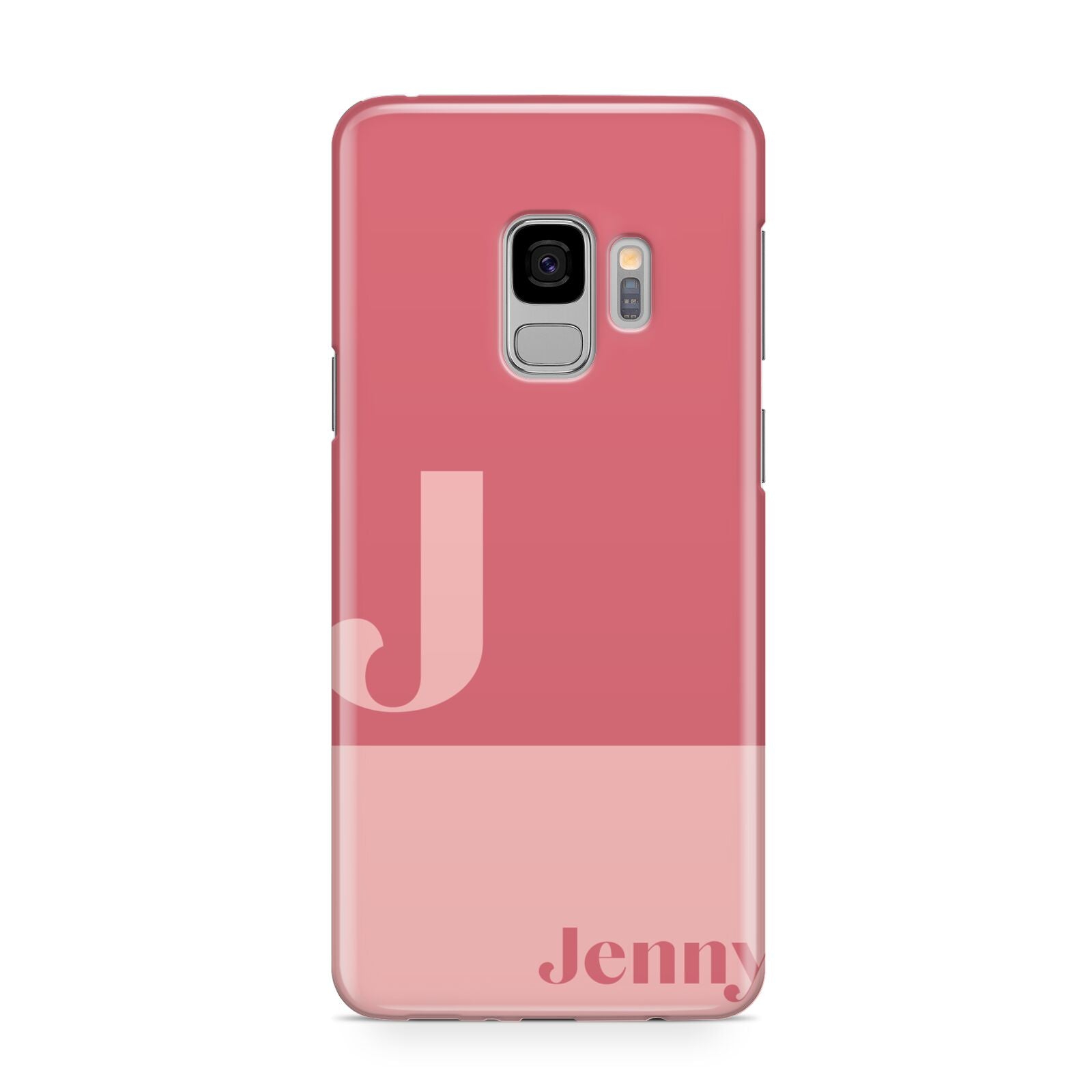 Contrast Personalised Pink Samsung Galaxy S9 Case