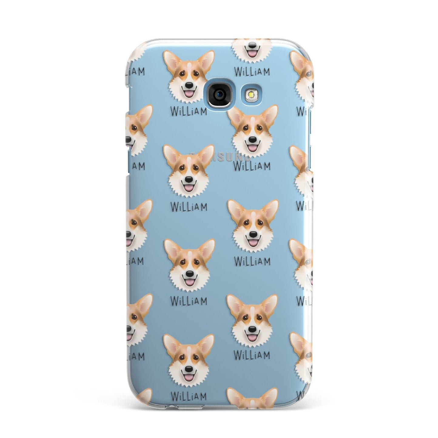 Corgi Icon with Name Samsung Galaxy A7 2017 Case