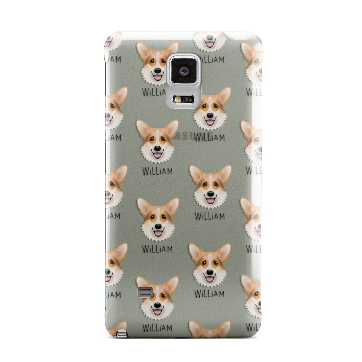 Corgi Icon with Name Samsung Galaxy Note 4 Case