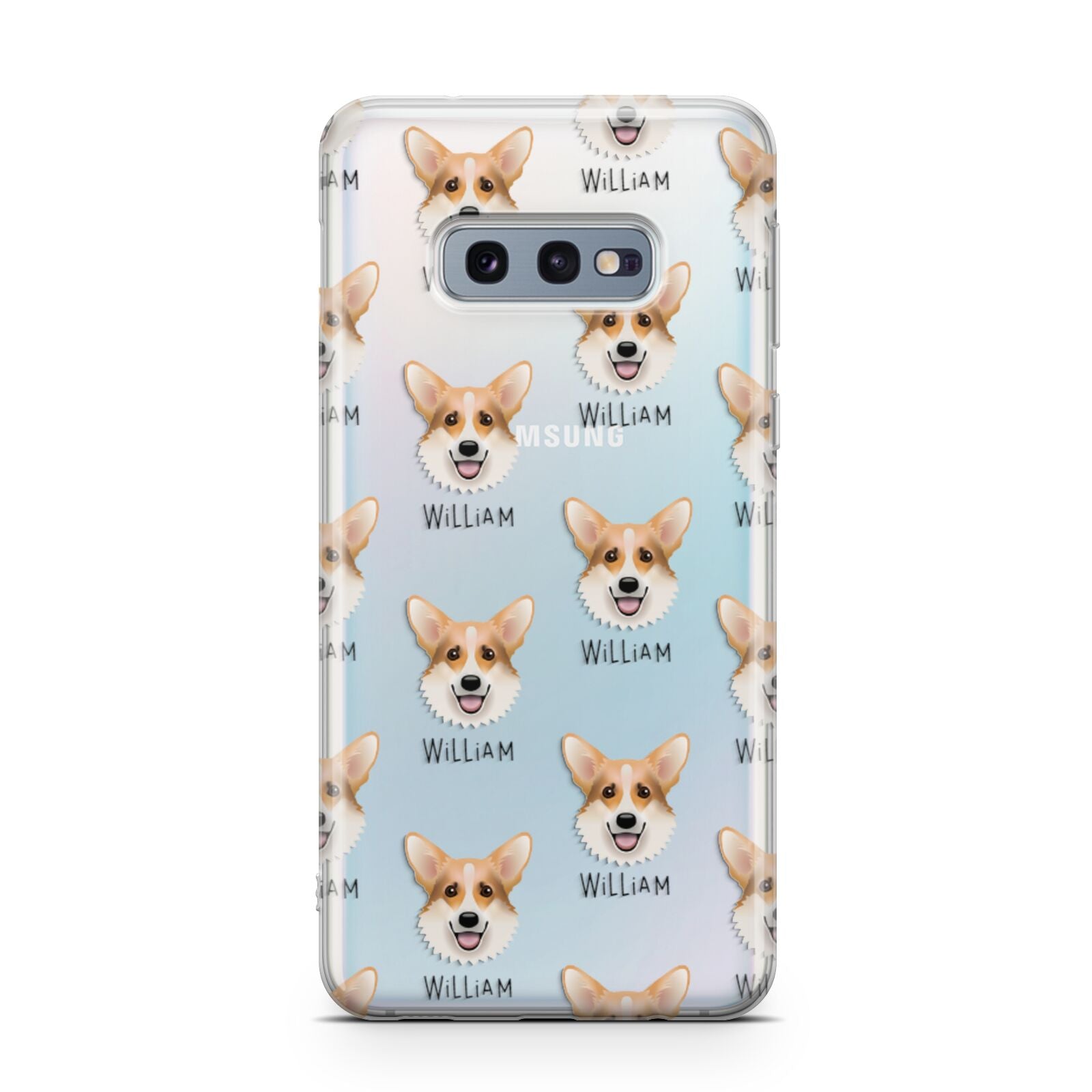 Corgi Icon with Name Samsung Galaxy S10E Case