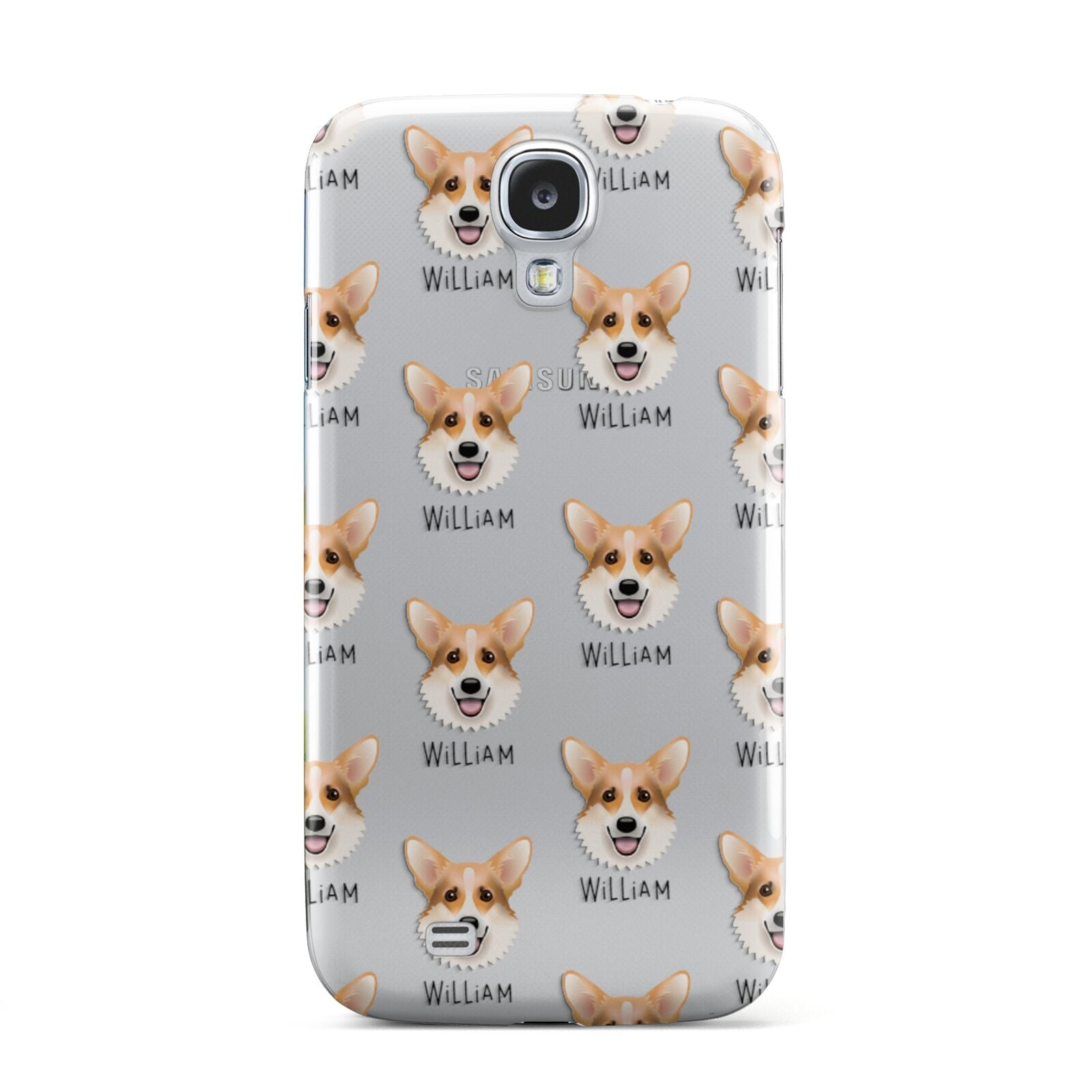 Corgi Icon with Name Samsung Galaxy S4 Case