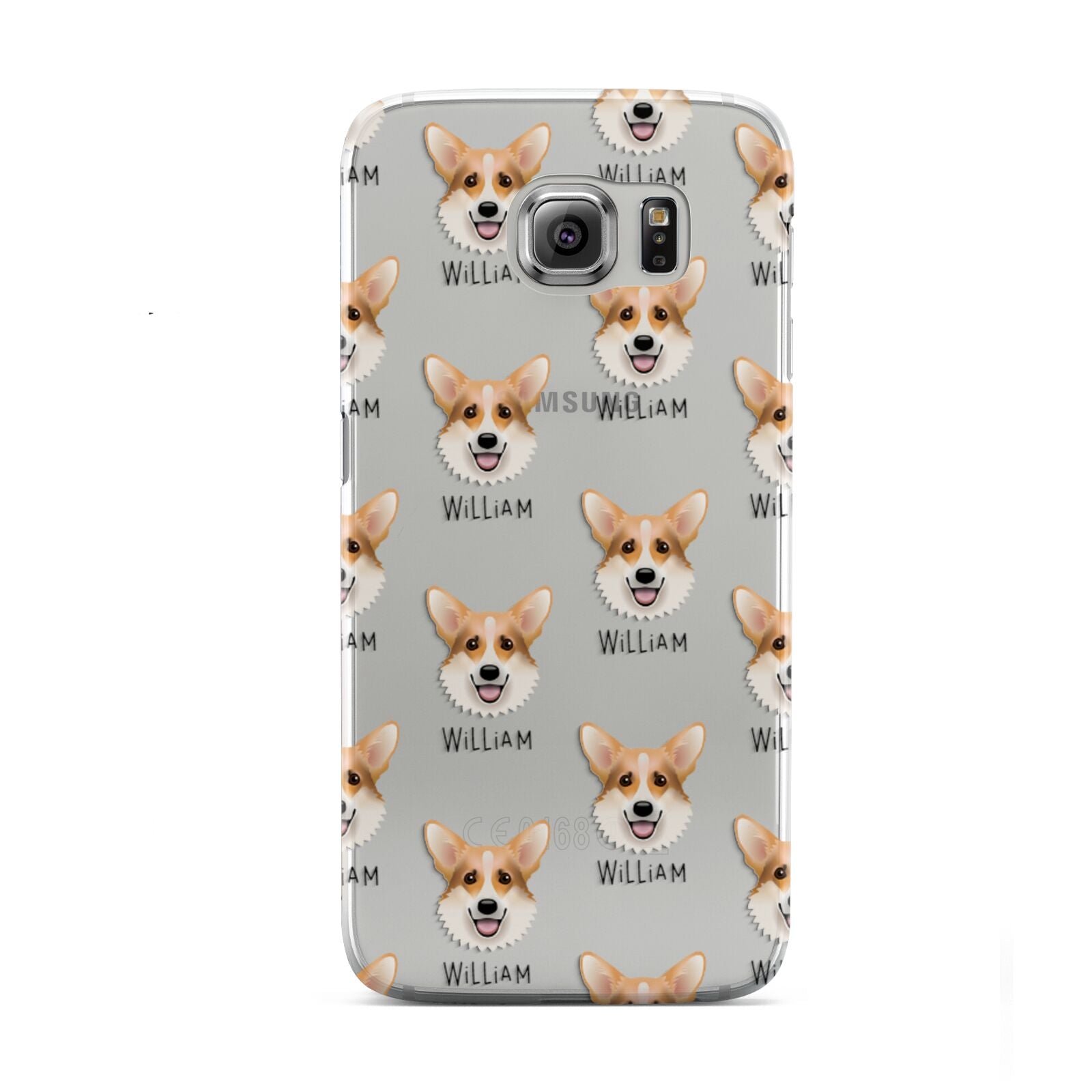 Corgi Icon with Name Samsung Galaxy S6 Case