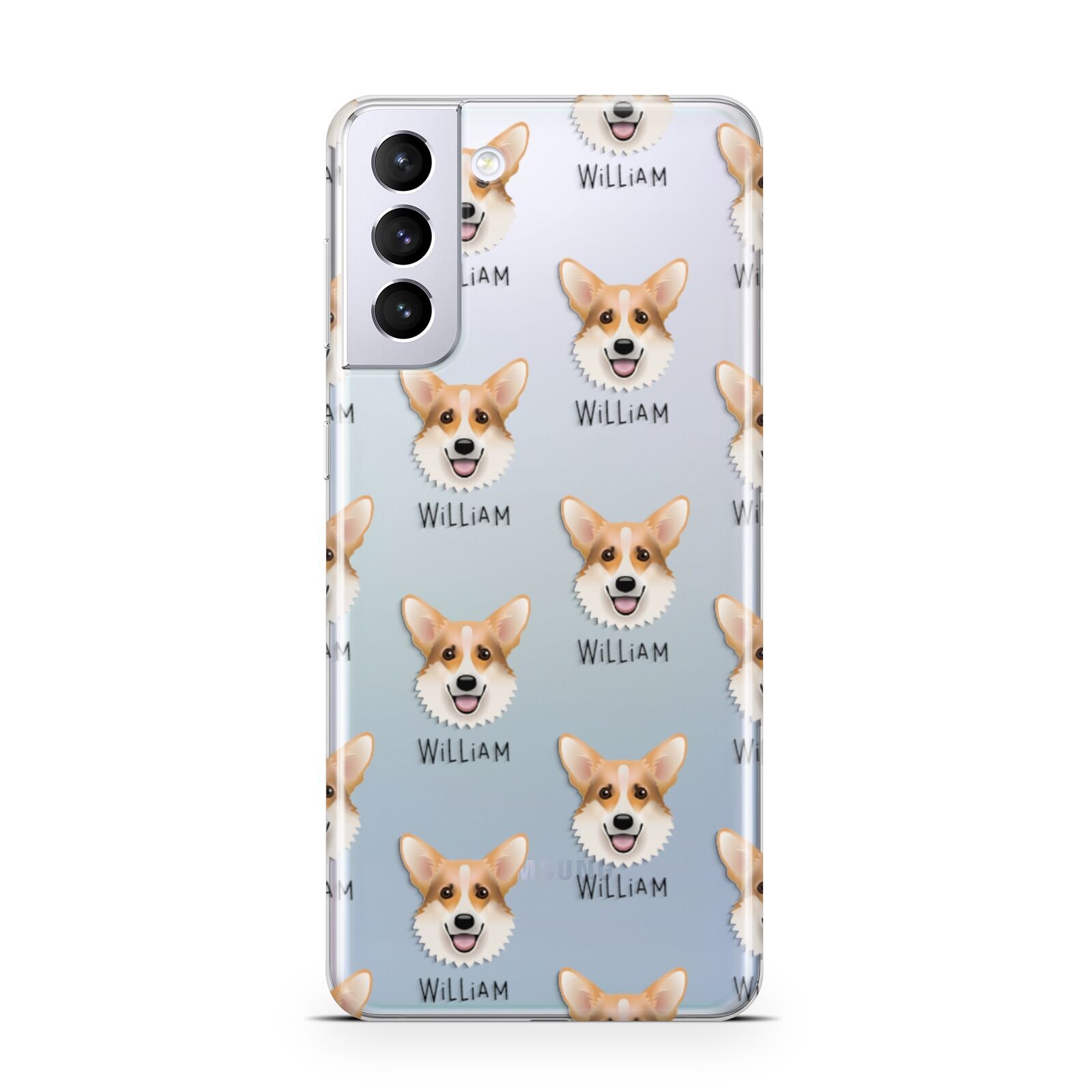 Corgi Icon with Name Samsung S21 Plus Phone Case