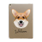 Corgi Personalised Apple iPad Gold Case