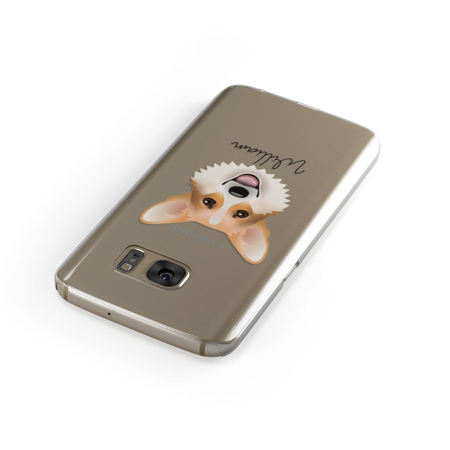 Corgi Personalised Samsung Galaxy Case Front Close Up