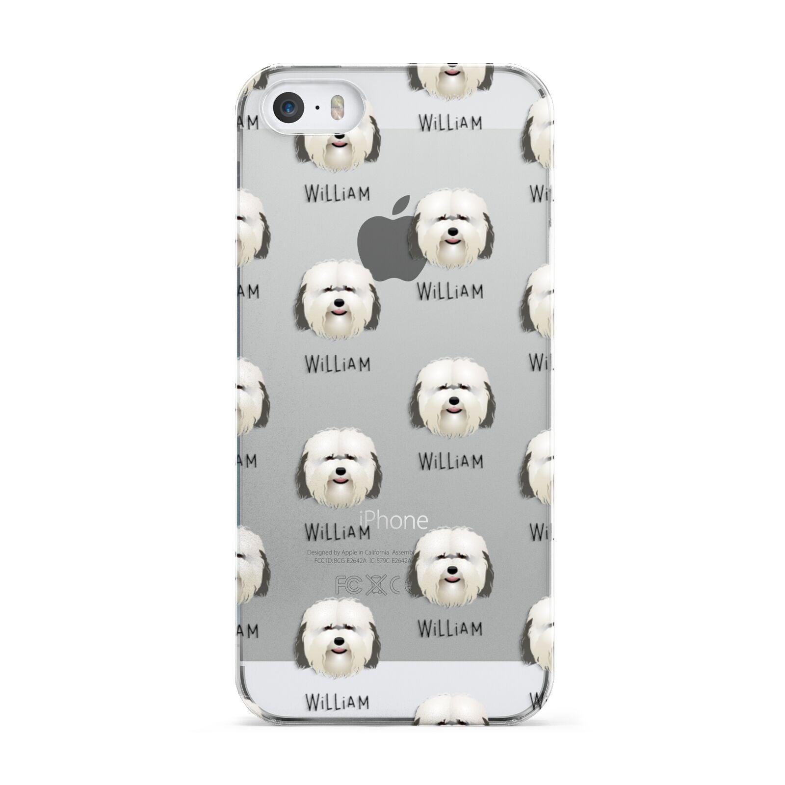 Coton De Tulear Icon with Name Apple iPhone 5 Case