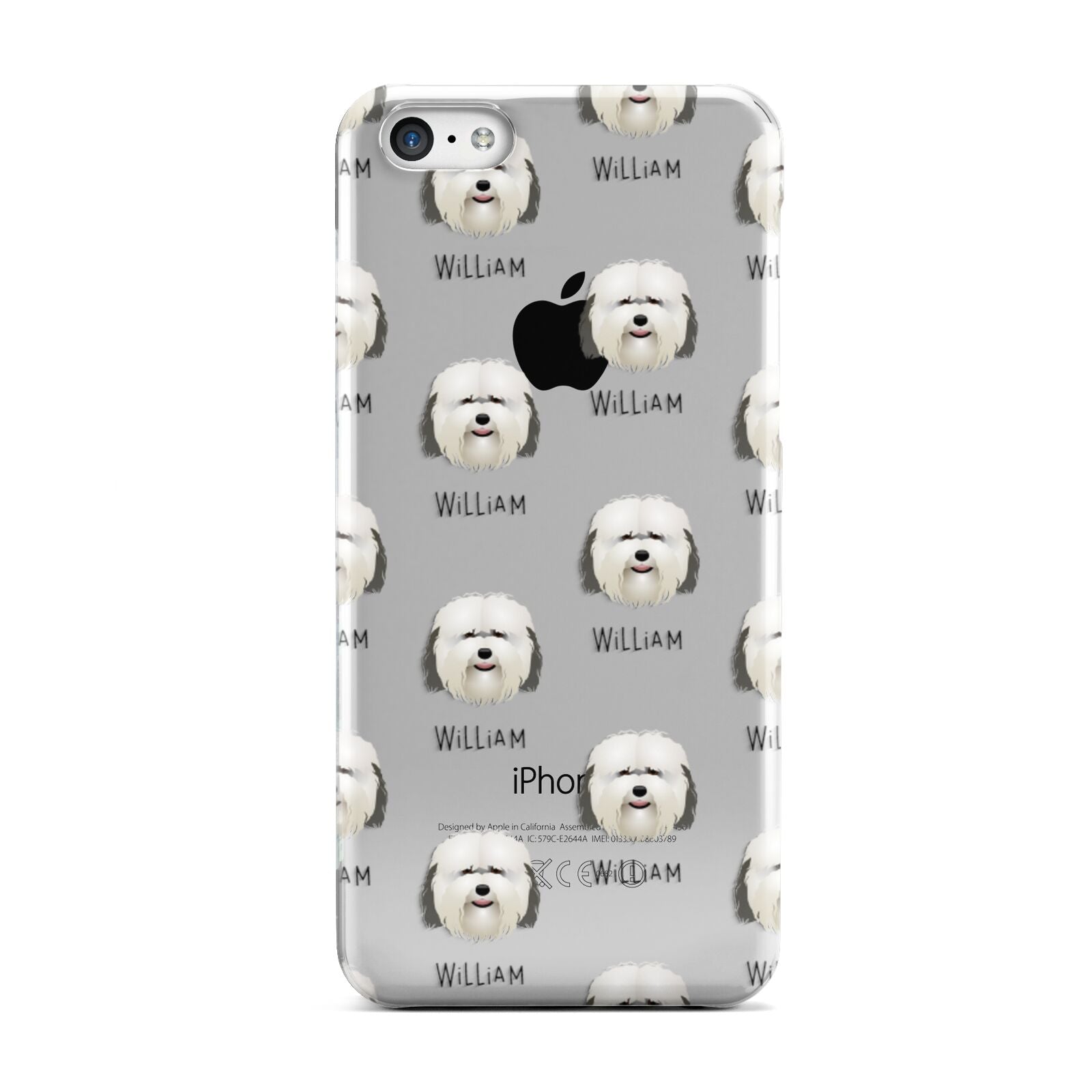 Coton De Tulear Icon with Name Apple iPhone 5c Case