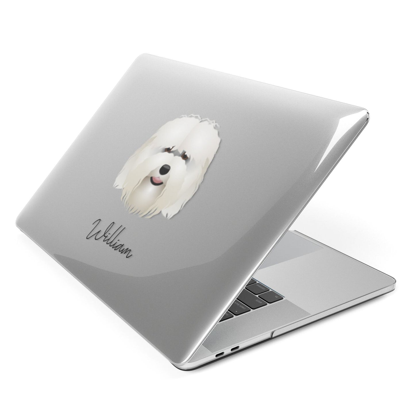 Coton De Tulear Personalised Apple MacBook Case Side View