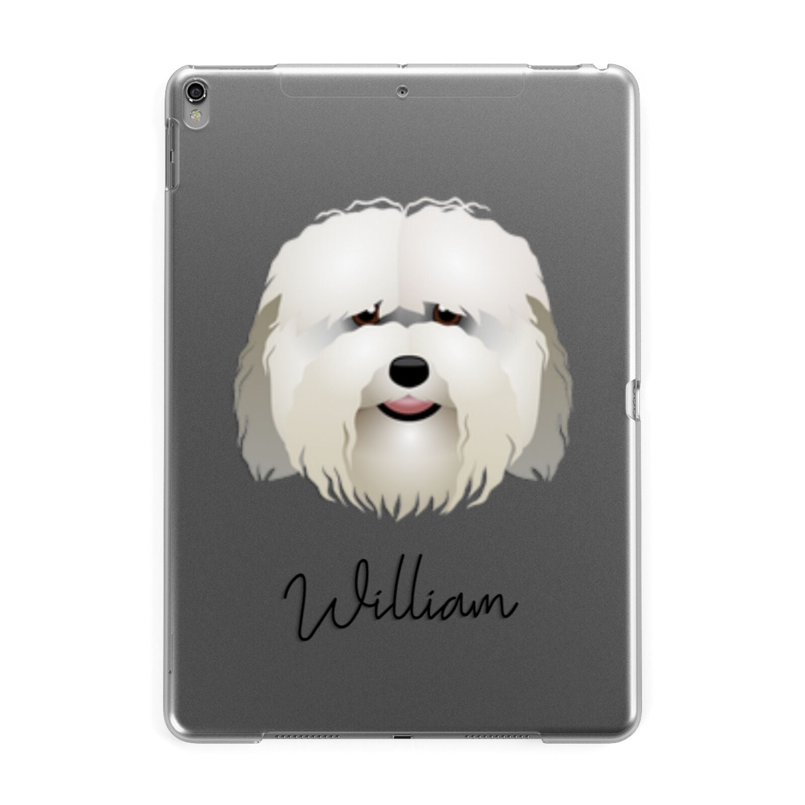 Coton De Tulear Personalised Apple iPad Grey Case