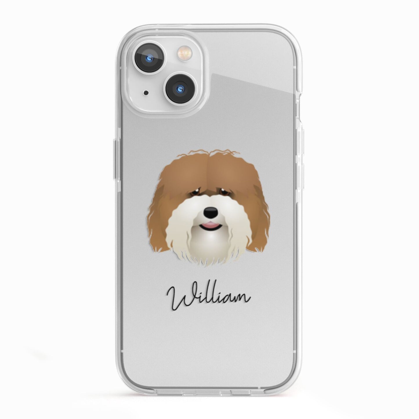 Coton De Tulear Personalised iPhone 13 TPU Impact Case with White Edges