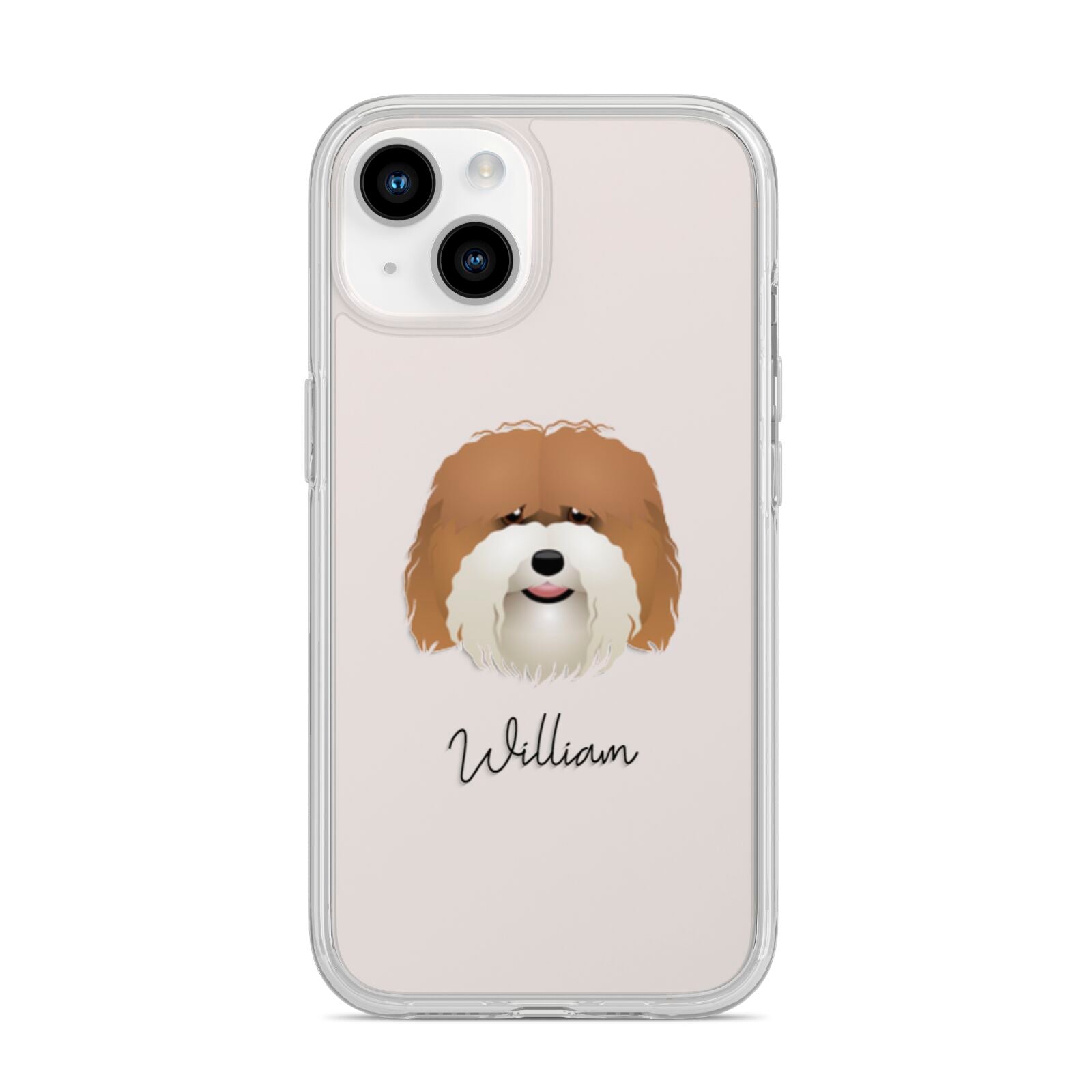 Coton De Tulear Personalised iPhone 14 Clear Tough Case Starlight