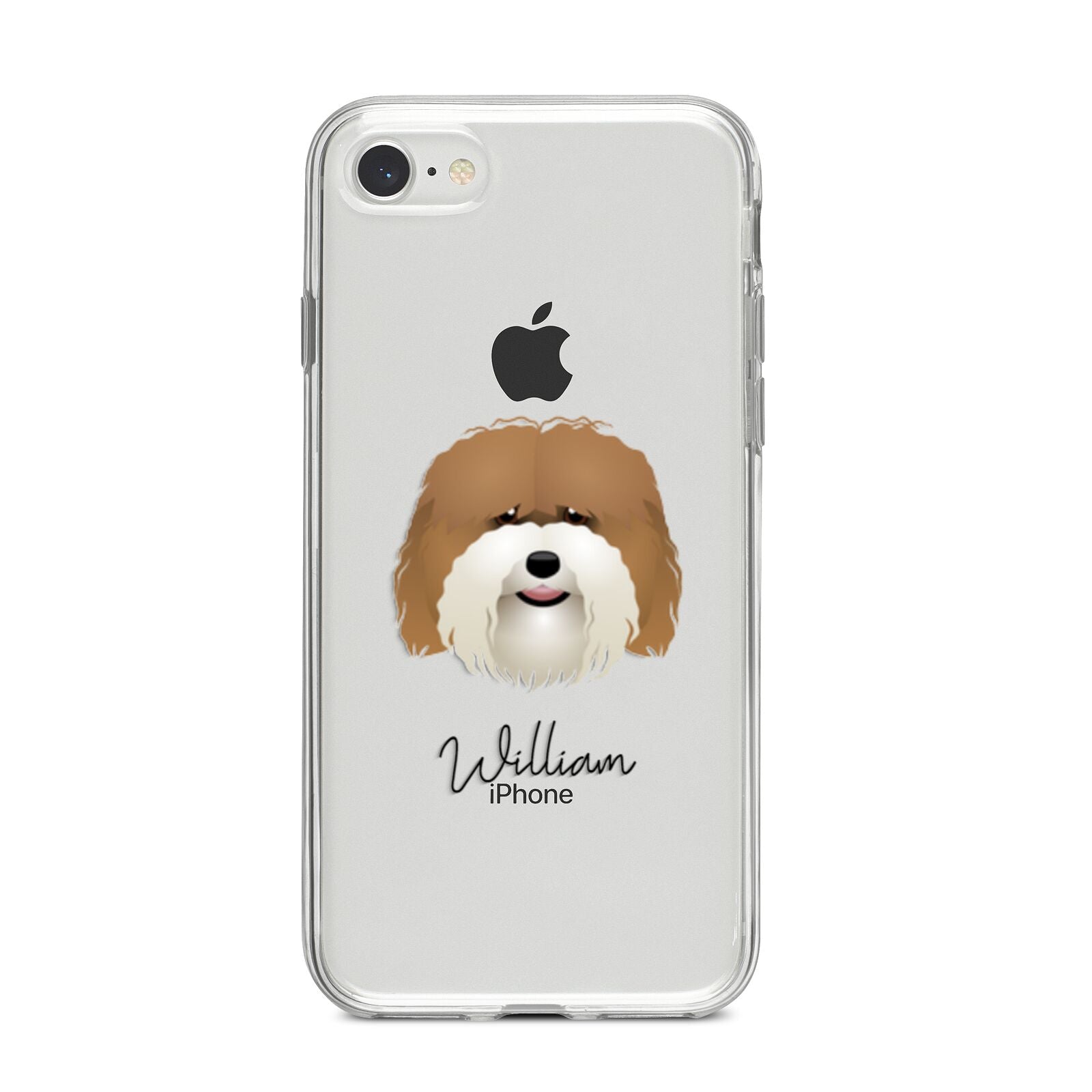 Coton De Tulear Personalised iPhone 8 Bumper Case on Silver iPhone