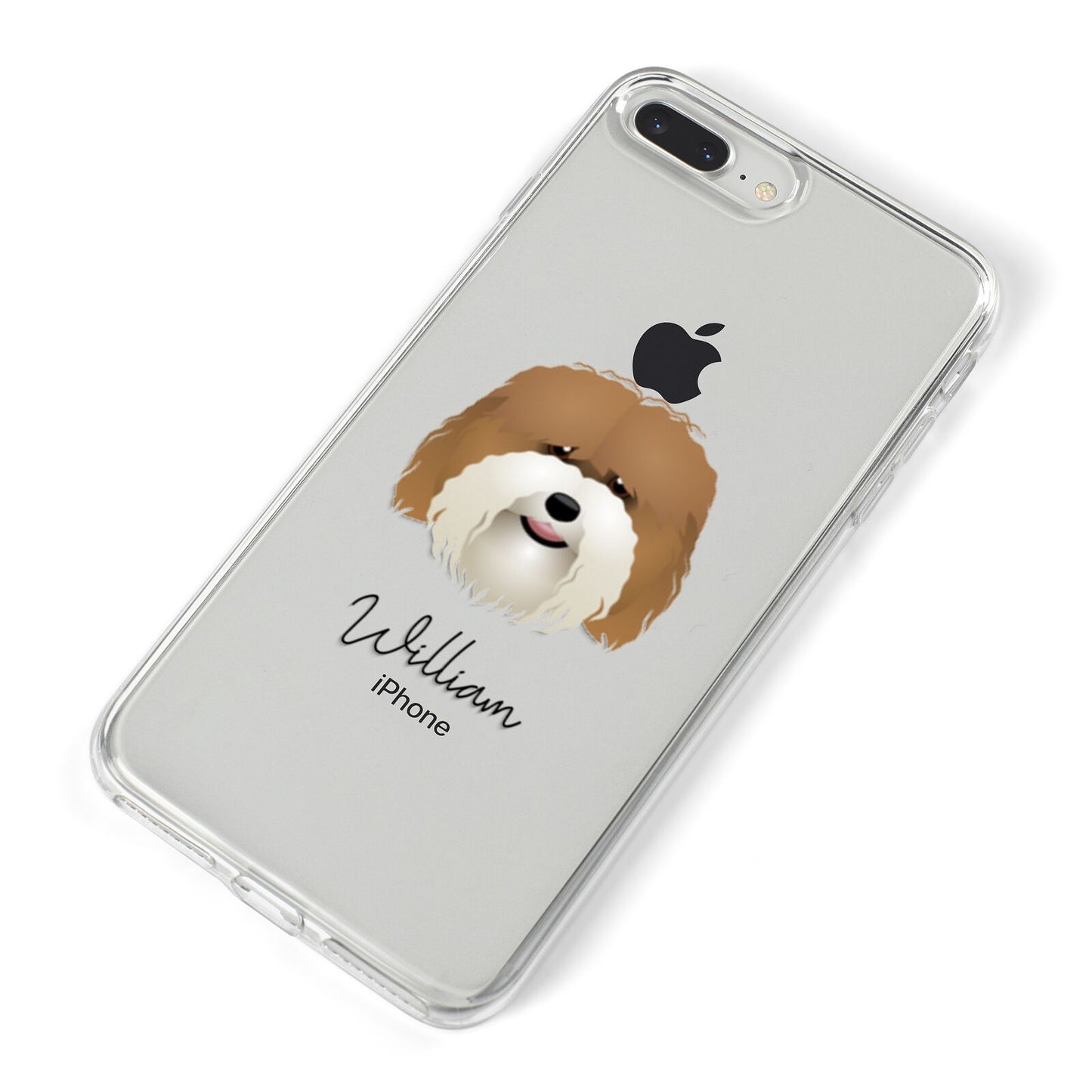 Coton De Tulear Personalised iPhone 8 Plus Bumper Case on Silver iPhone Alternative Image