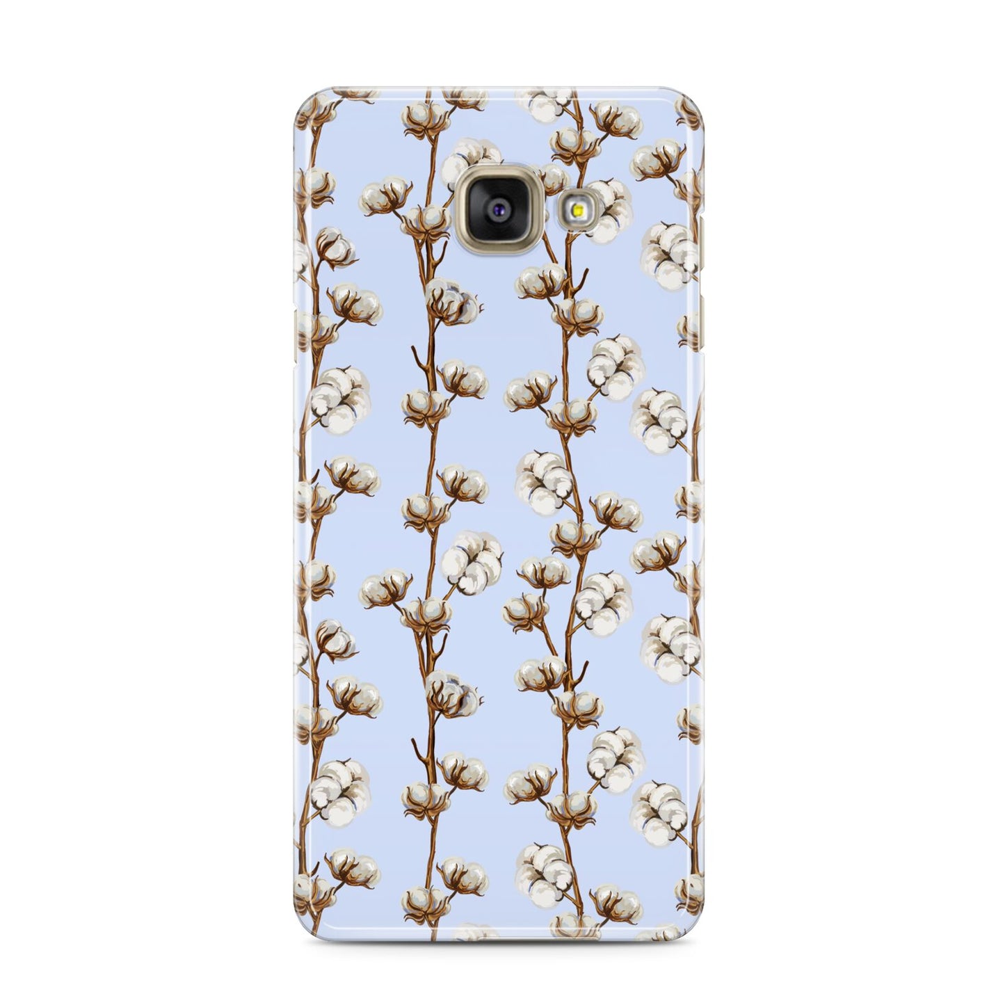 Cotton Branch Samsung Galaxy A3 2016 Case on gold phone