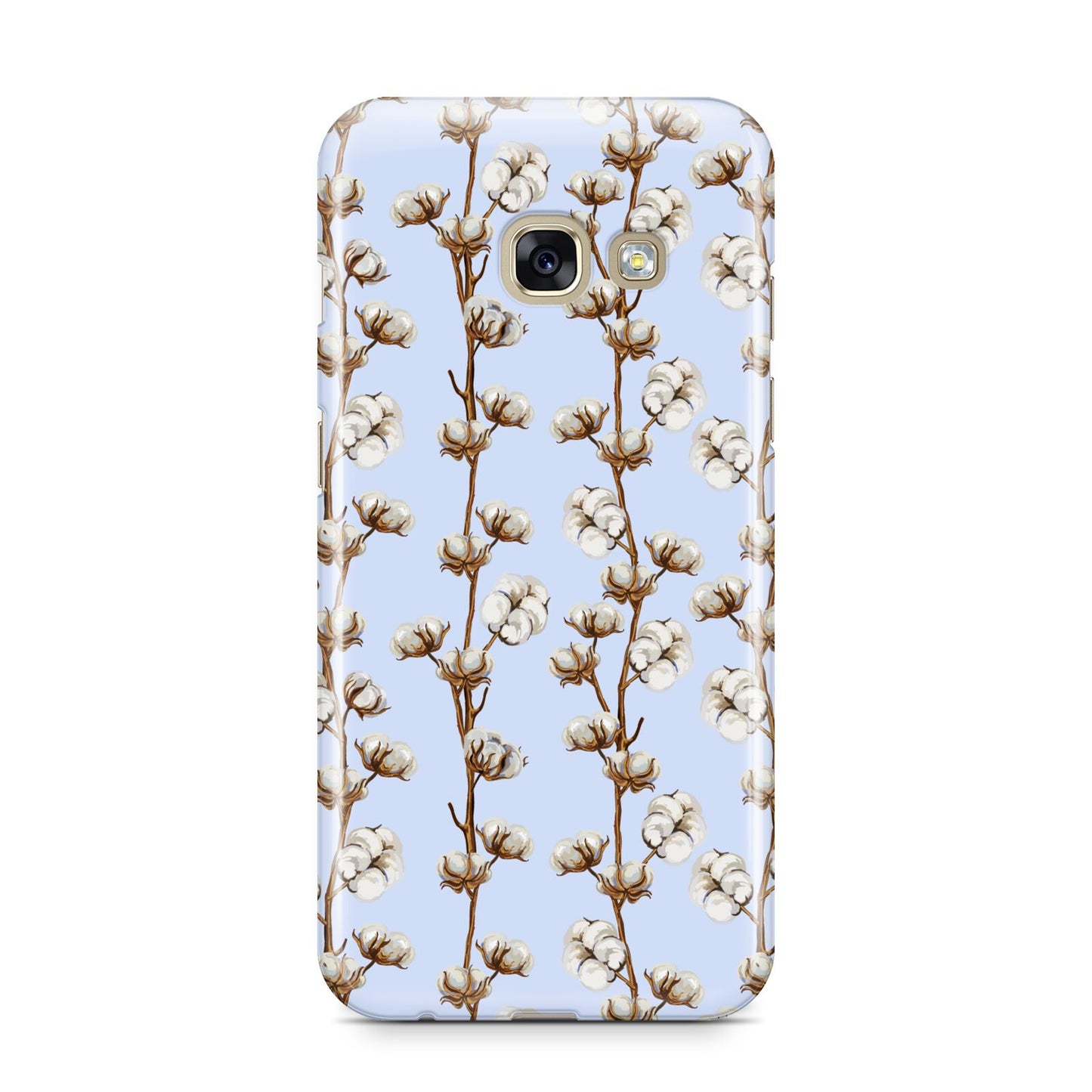 Cotton Branch Samsung Galaxy A3 2017 Case on gold phone