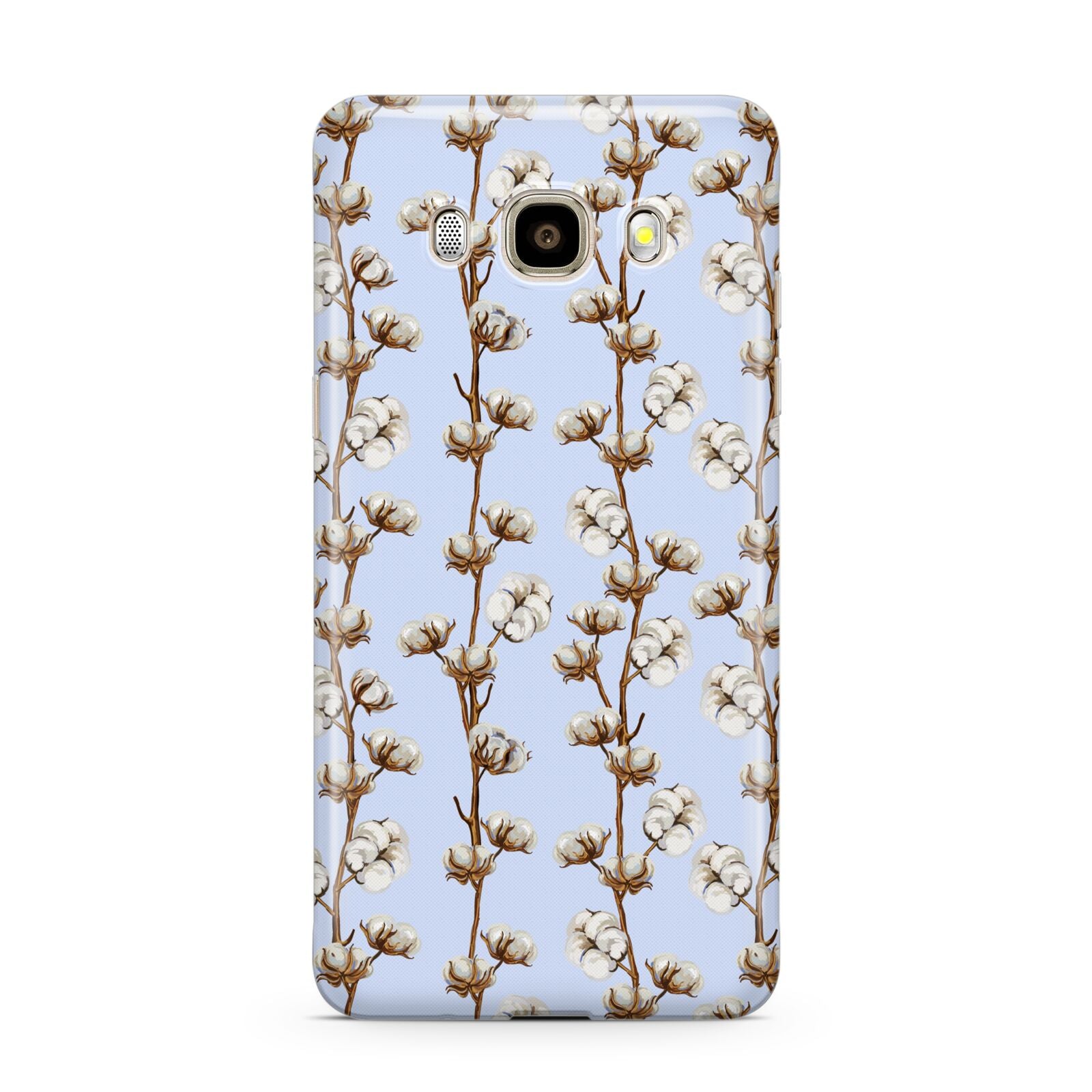 Cotton Branch Samsung Galaxy J7 2016 Case on gold phone