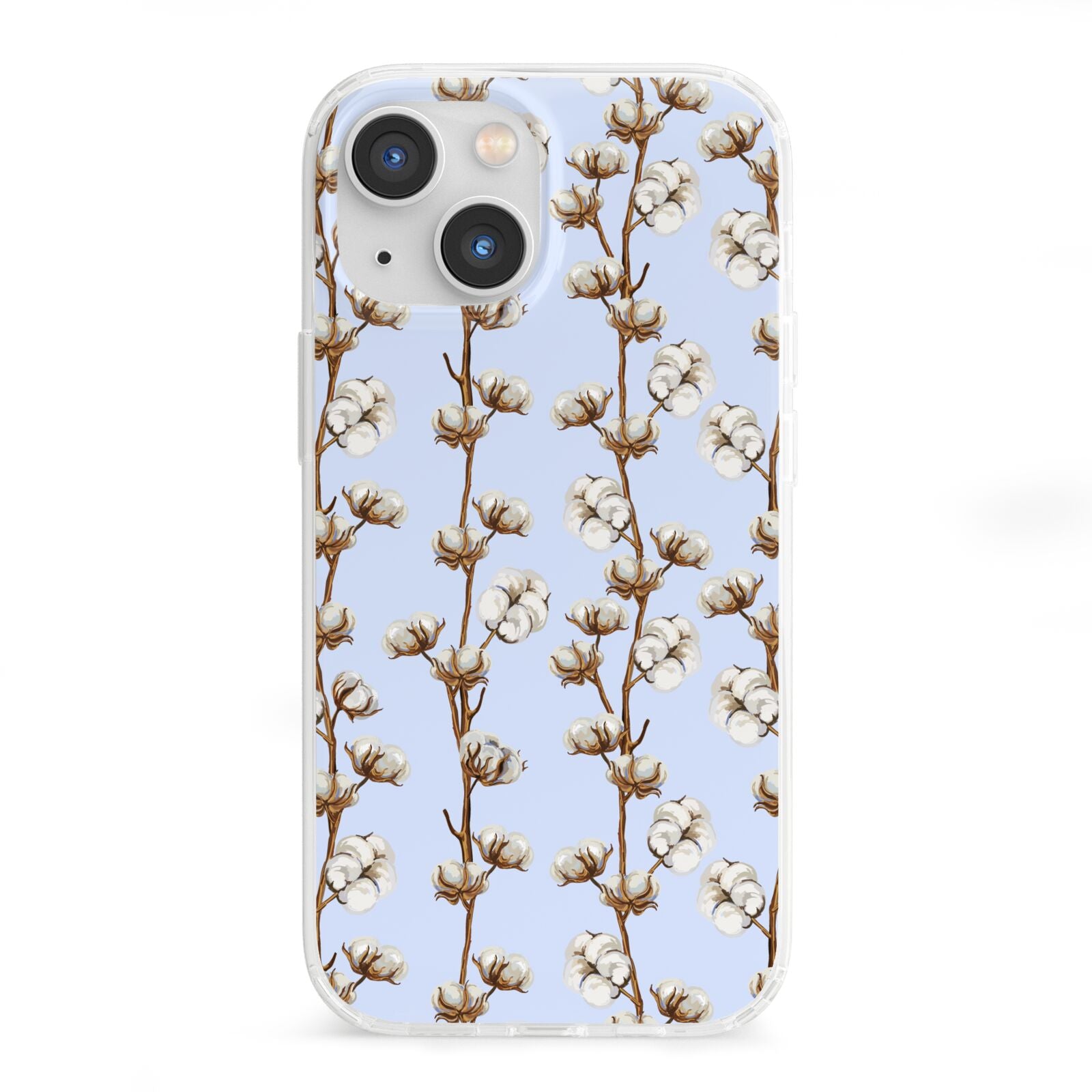 Cotton Branch iPhone 13 Mini Clear Bumper Case