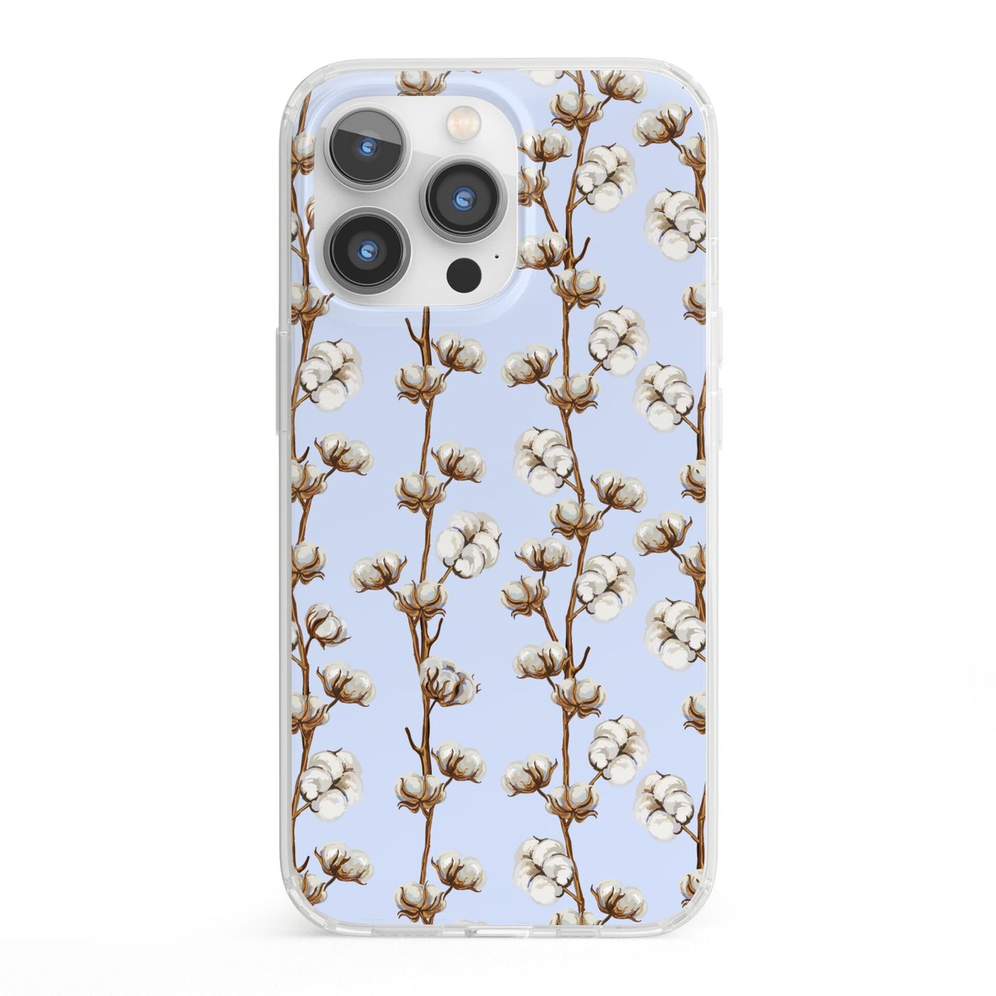 Cotton Branch iPhone 13 Pro Clear Bumper Case