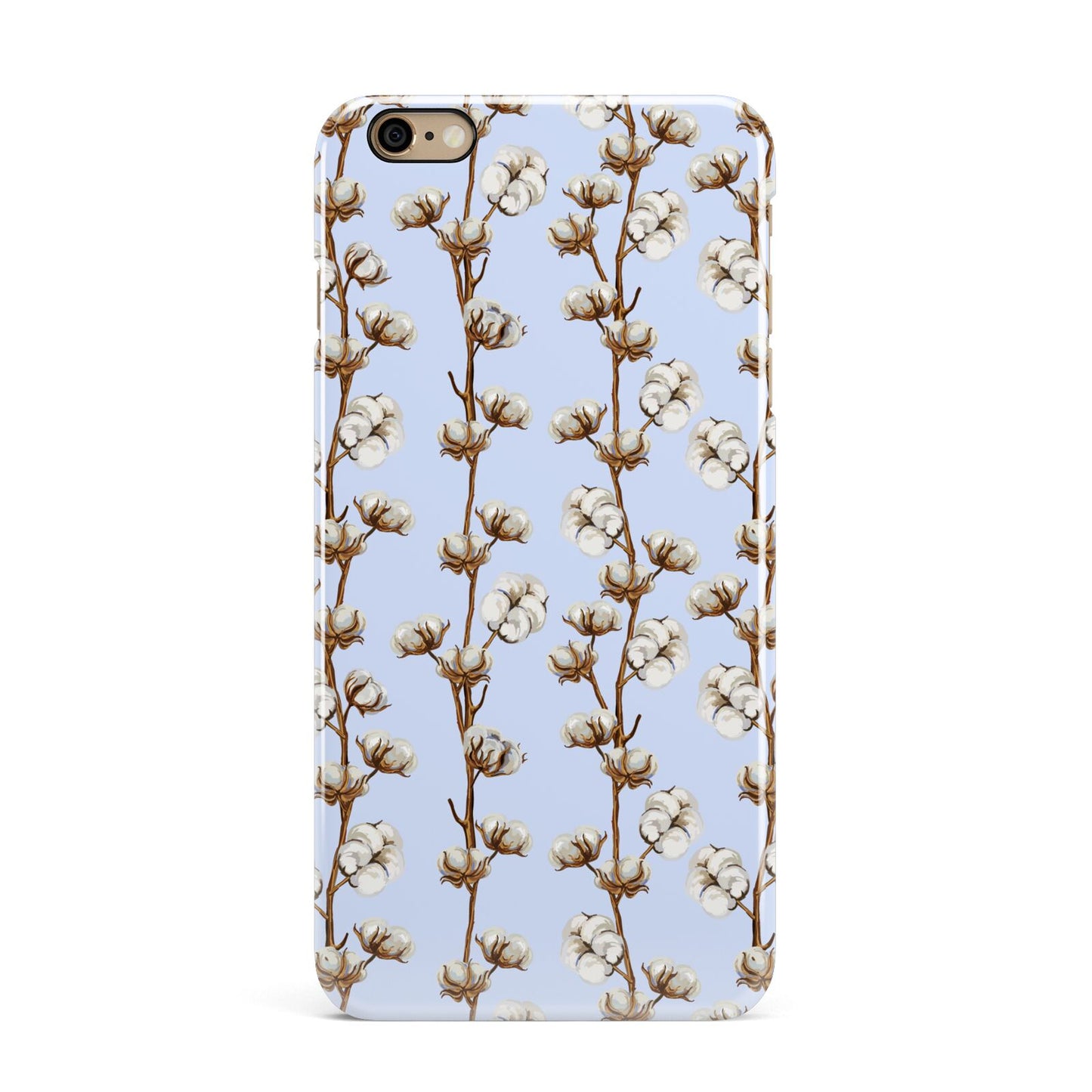 Cotton Branch iPhone 6 Plus 3D Snap Case on Gold Phone