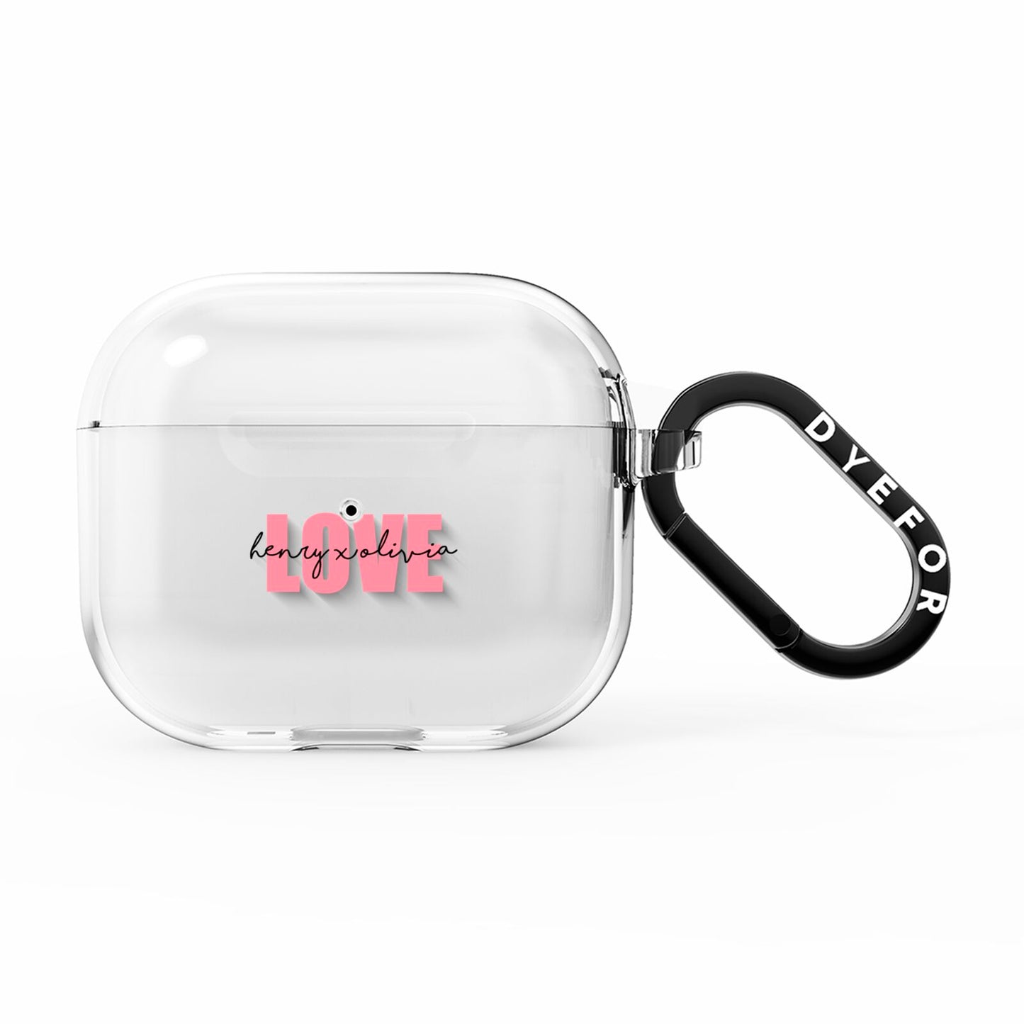 Couples Personalised Love AirPods Clear Case 3rd Gen