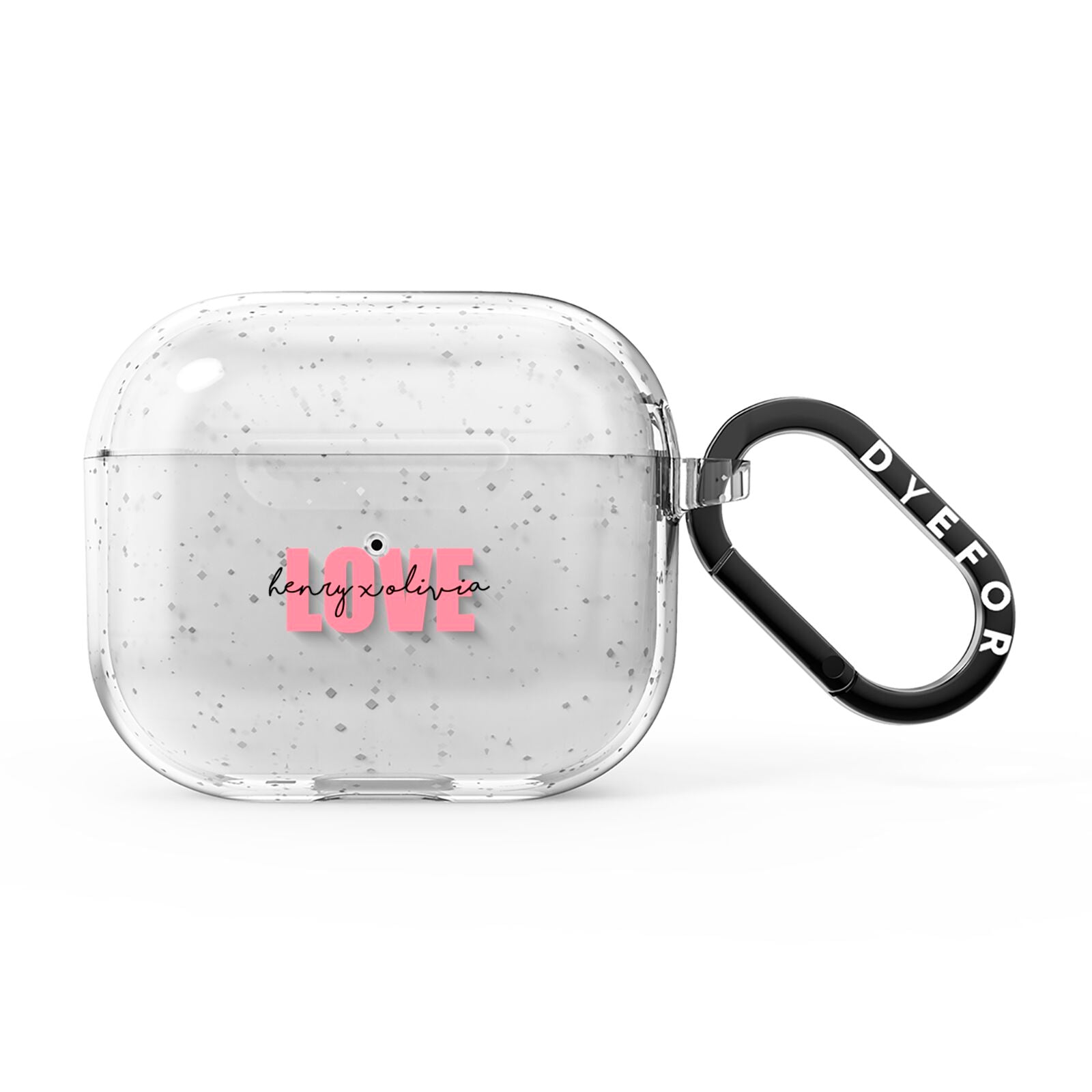 Couples Personalised Love AirPods Glitter Case 3rd Gen