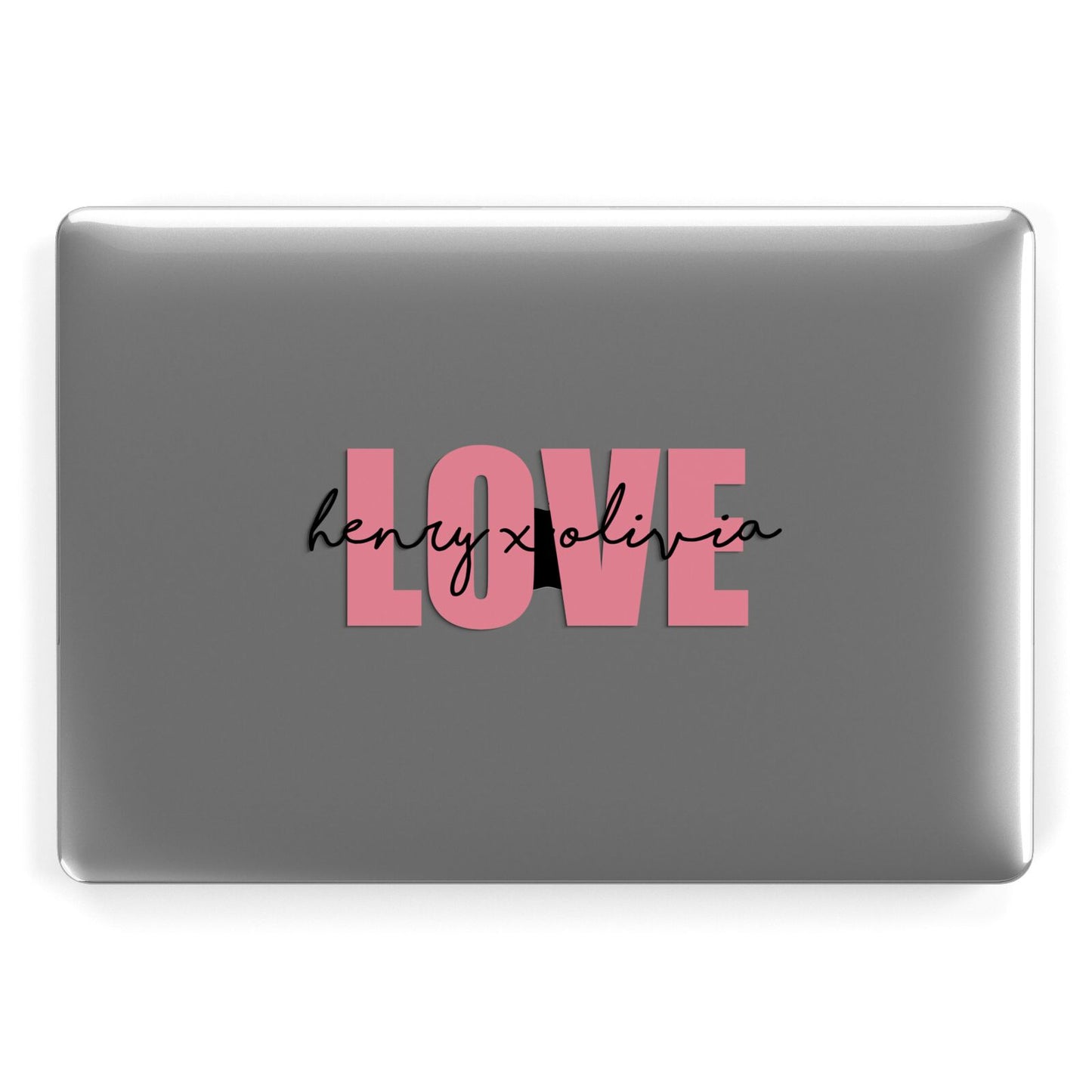 Couples Personalised Love Apple MacBook Case