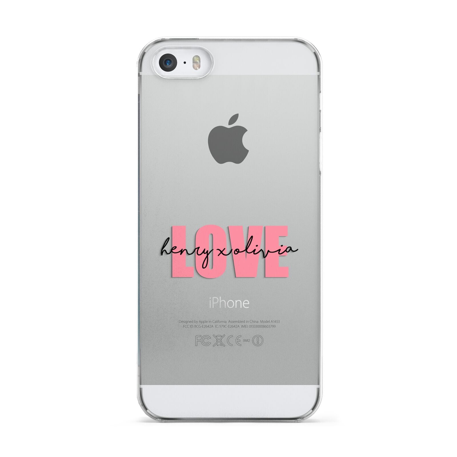 Couples Personalised Love Apple iPhone 5 Case