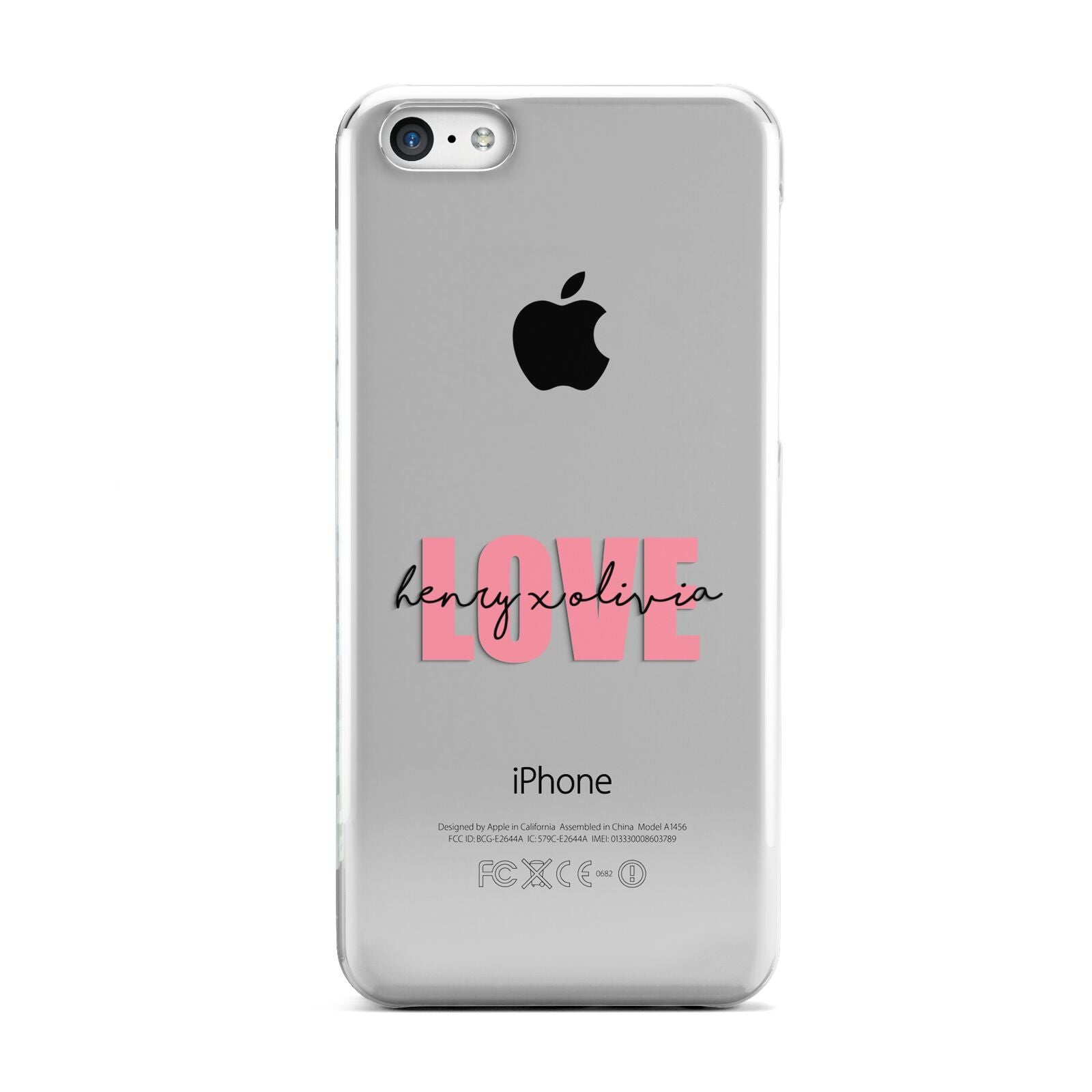 Couples Personalised Love Apple iPhone 5c Case