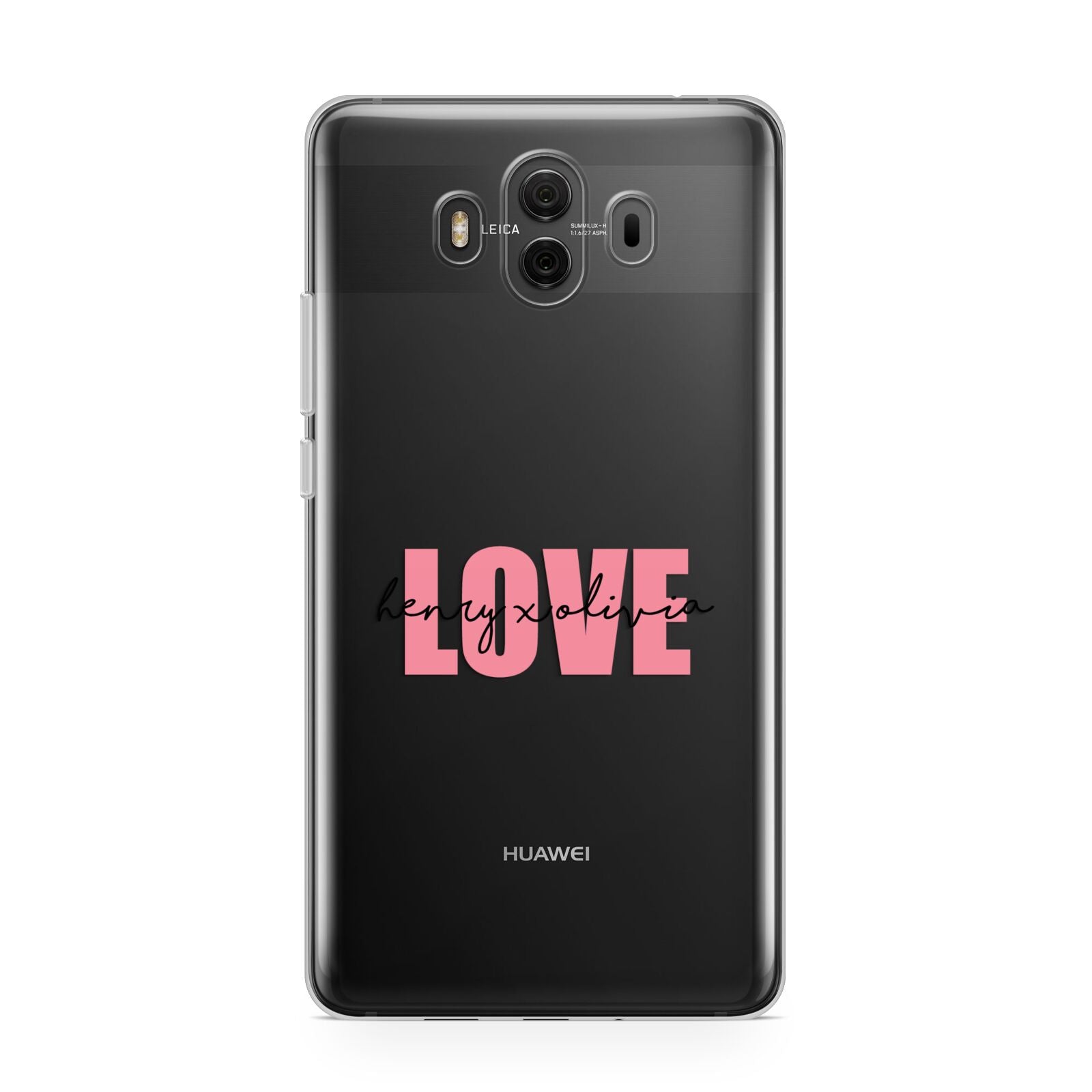 Couples Personalised Love Huawei Mate 10 Protective Phone Case