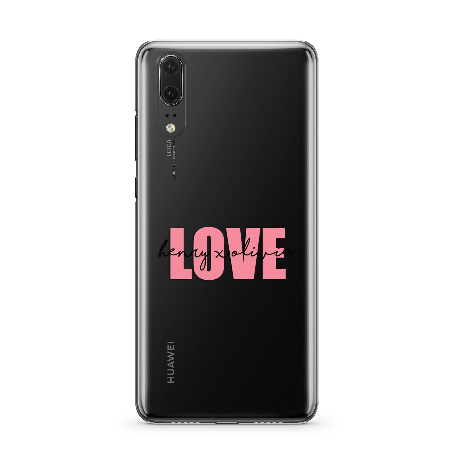 Couples Personalised Love Huawei P20 Phone Case