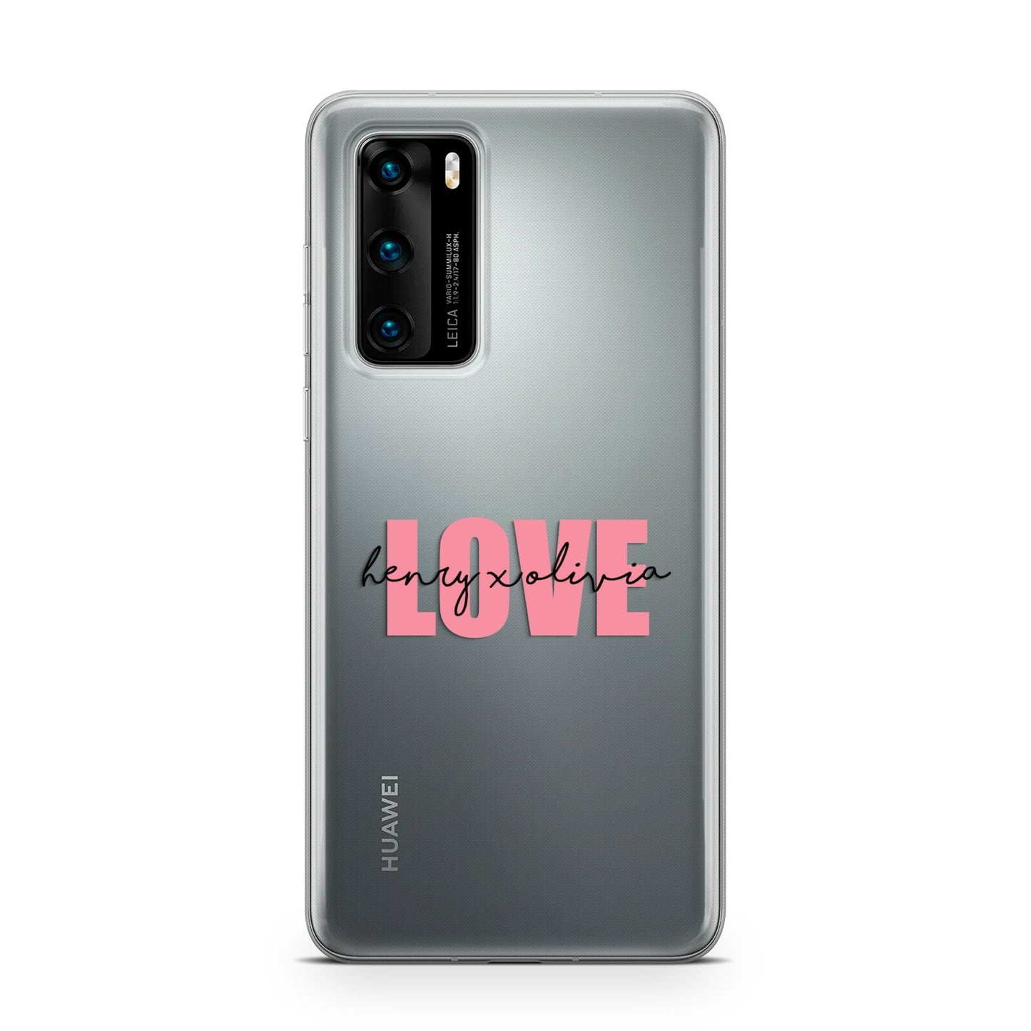 Couples Personalised Love Huawei P40 Phone Case