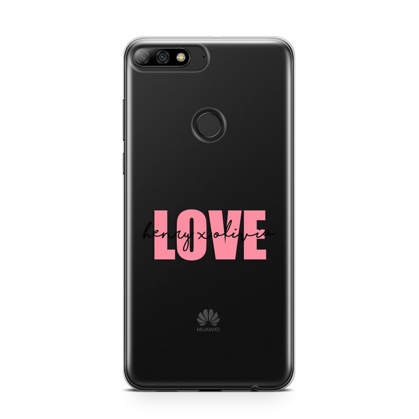 Couples Personalised Love Huawei Y7 2018