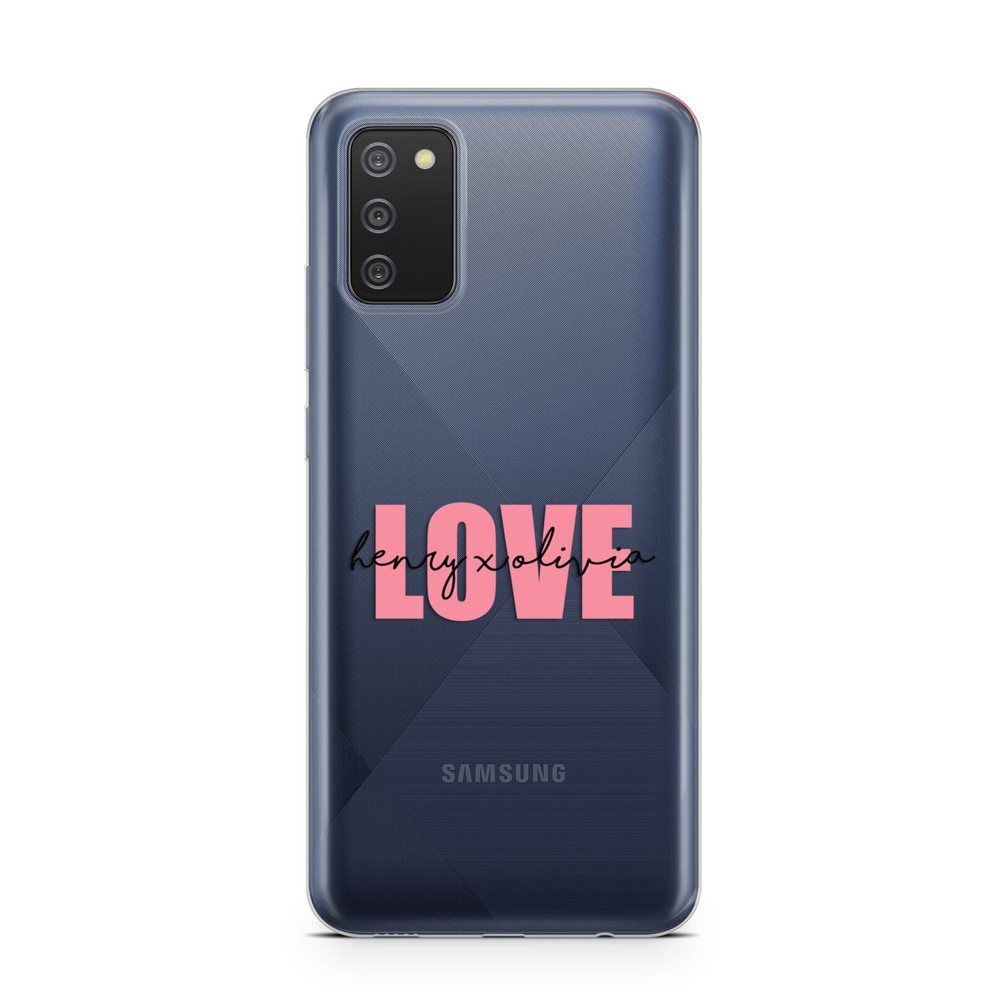 Couples Personalised Love Samsung A02s Case