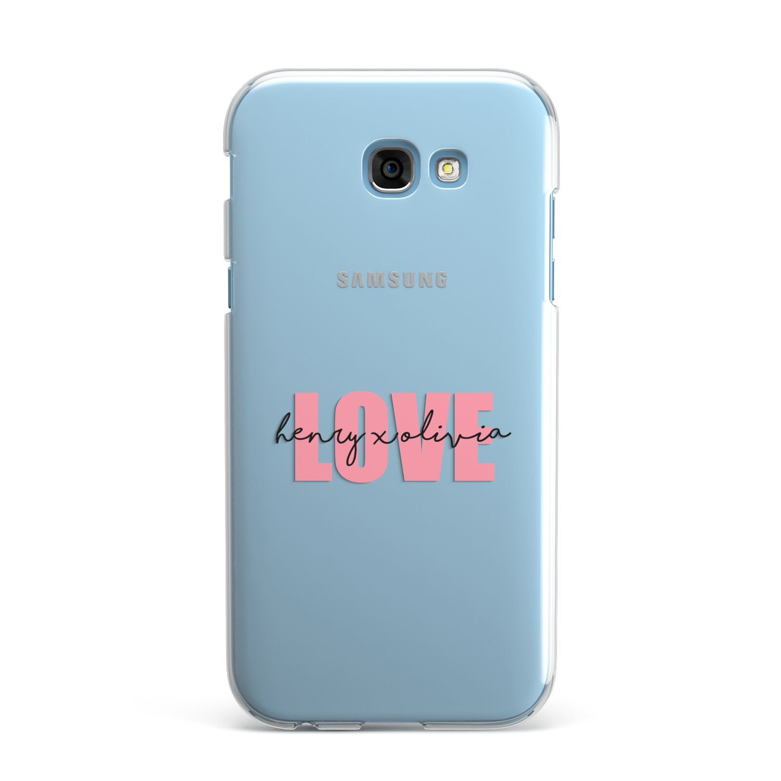 Couples Personalised Love Samsung Galaxy A7 2017 Case