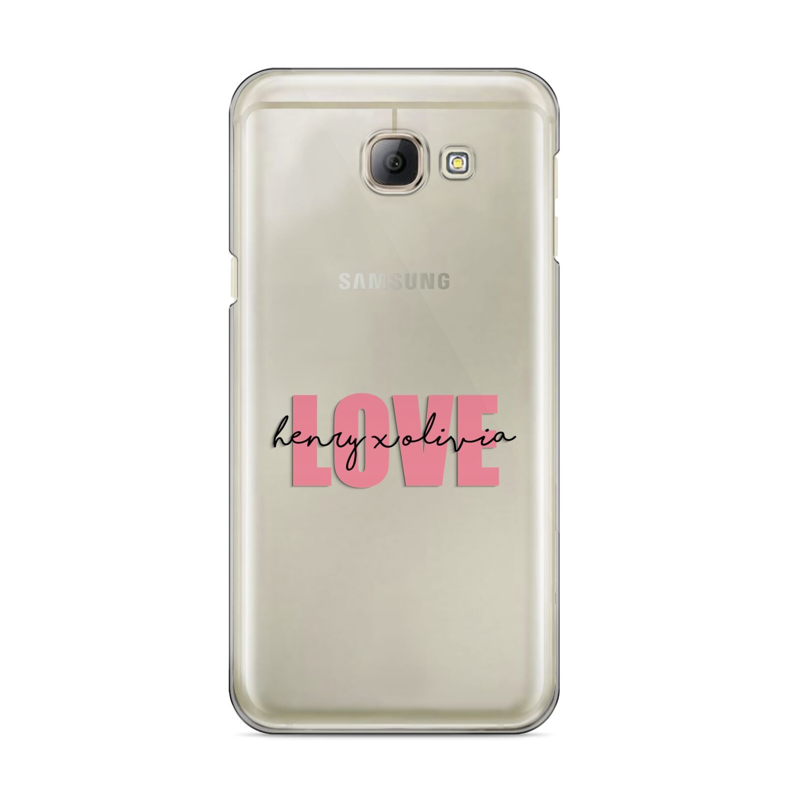 Couples Personalised Love Samsung Galaxy A8 2016 Case