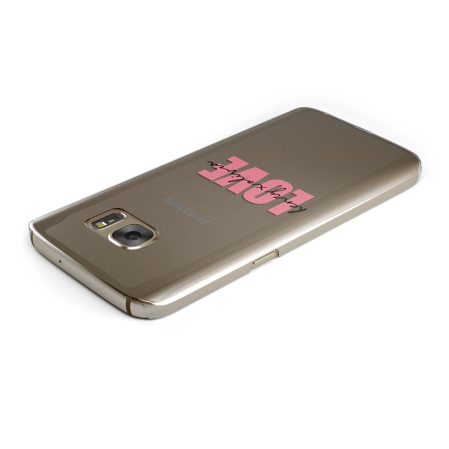 Couples Personalised Love Samsung Galaxy Case Top Cutout