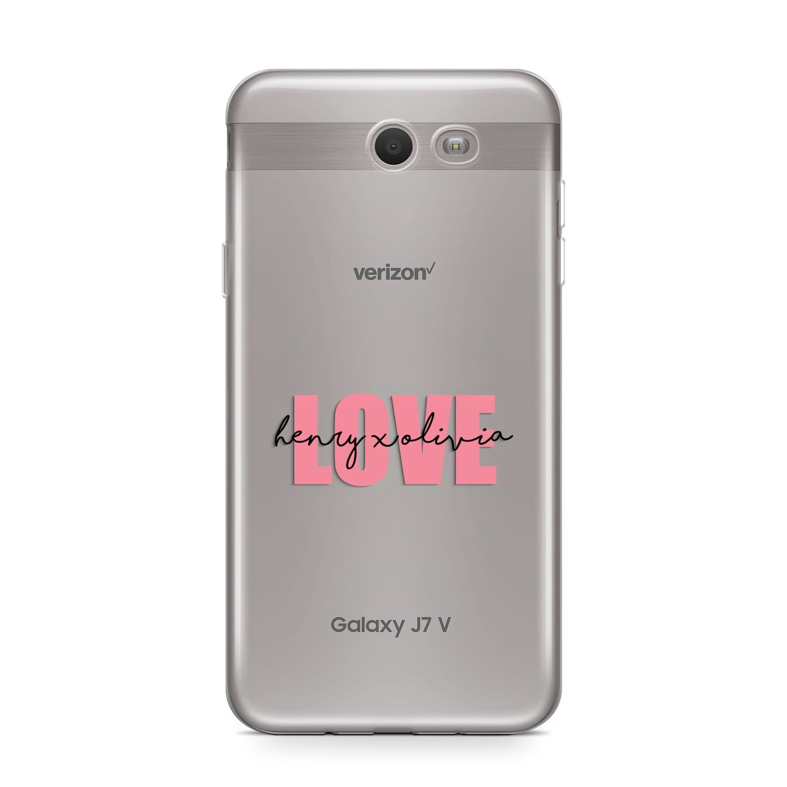 Couples Personalised Love Samsung Galaxy J7 2017 Case