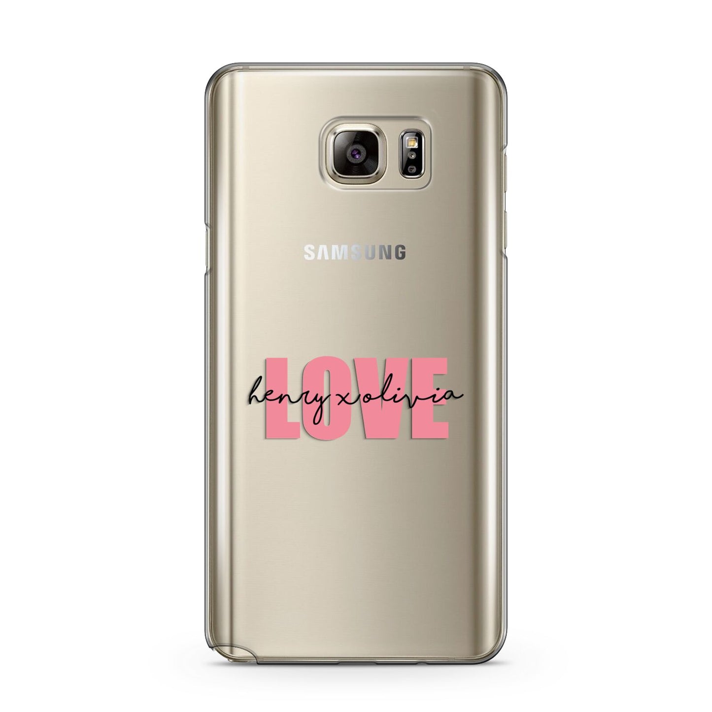 Couples Personalised Love Samsung Galaxy Note 5 Case