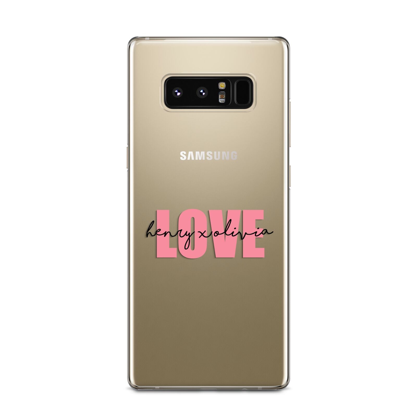 Couples Personalised Love Samsung Galaxy Note 8 Case