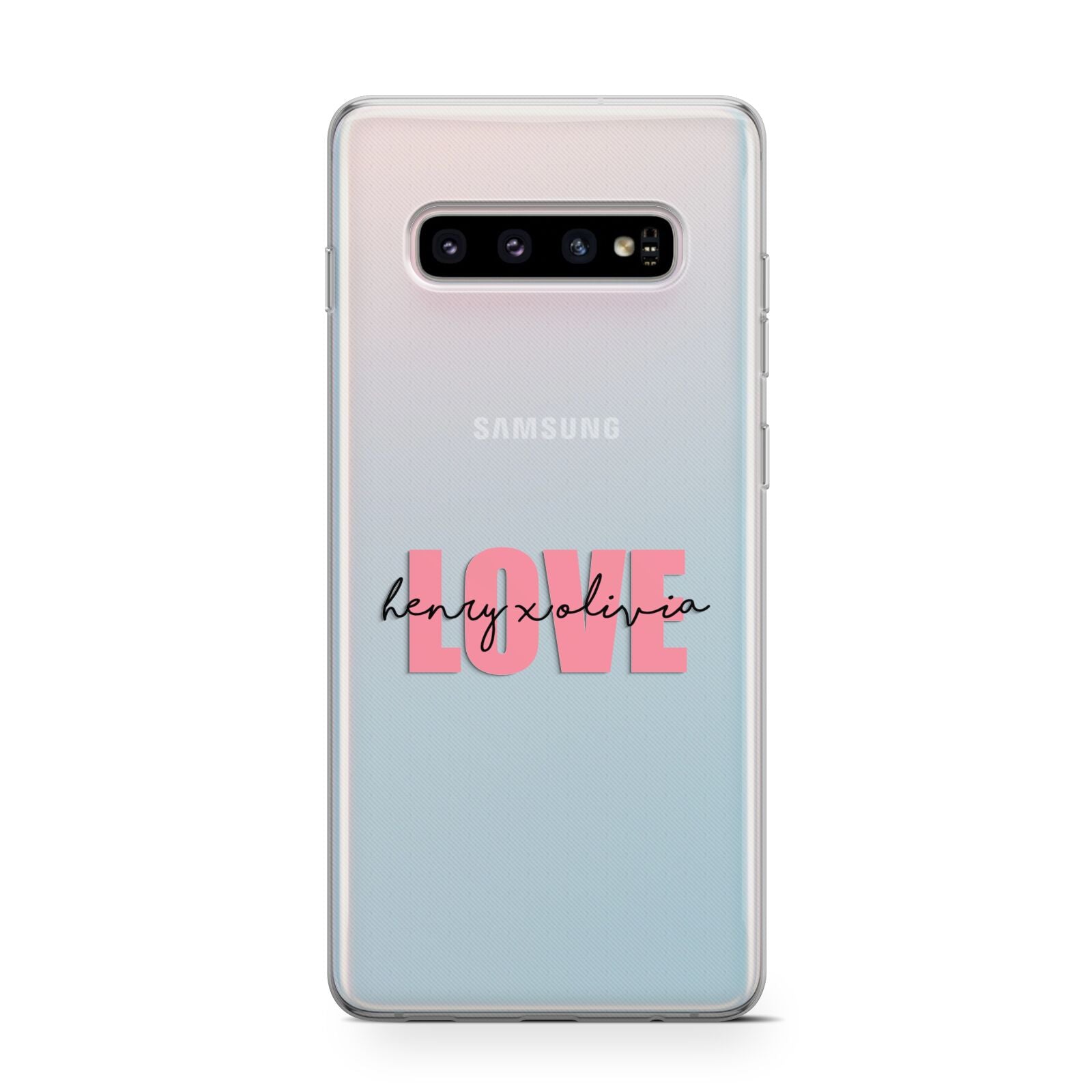 Couples Personalised Love Samsung Galaxy S10 Case